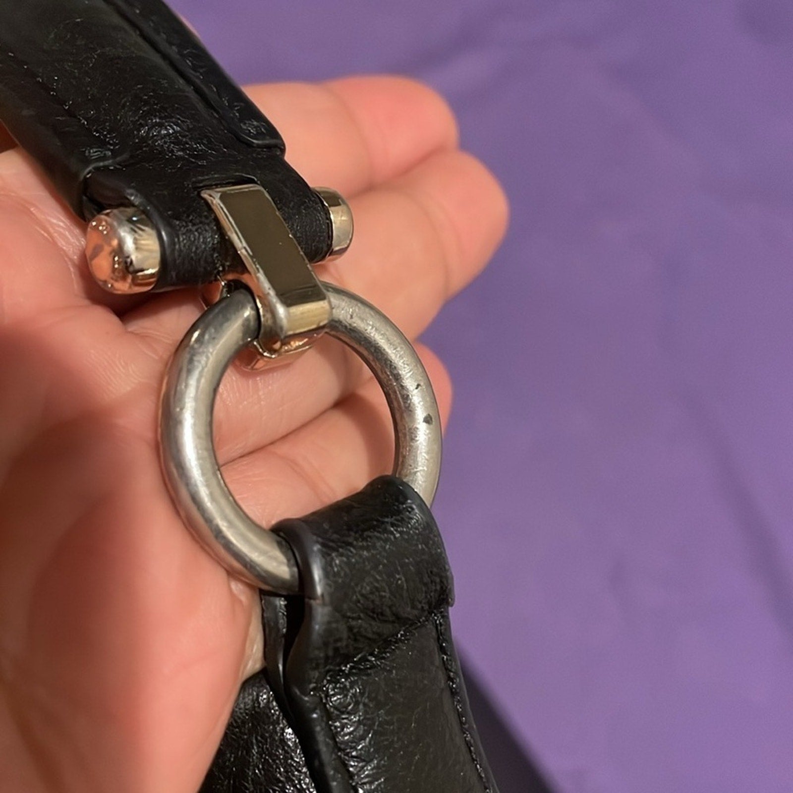 Coach Women's Scout Black Pebble Leather Hobo Bag