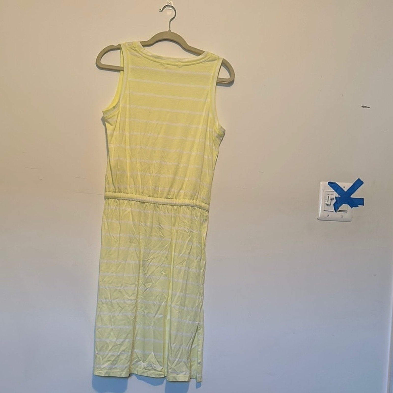 C&C California Ira Sleeveless Cotton Blend Drawstring Belt Dress