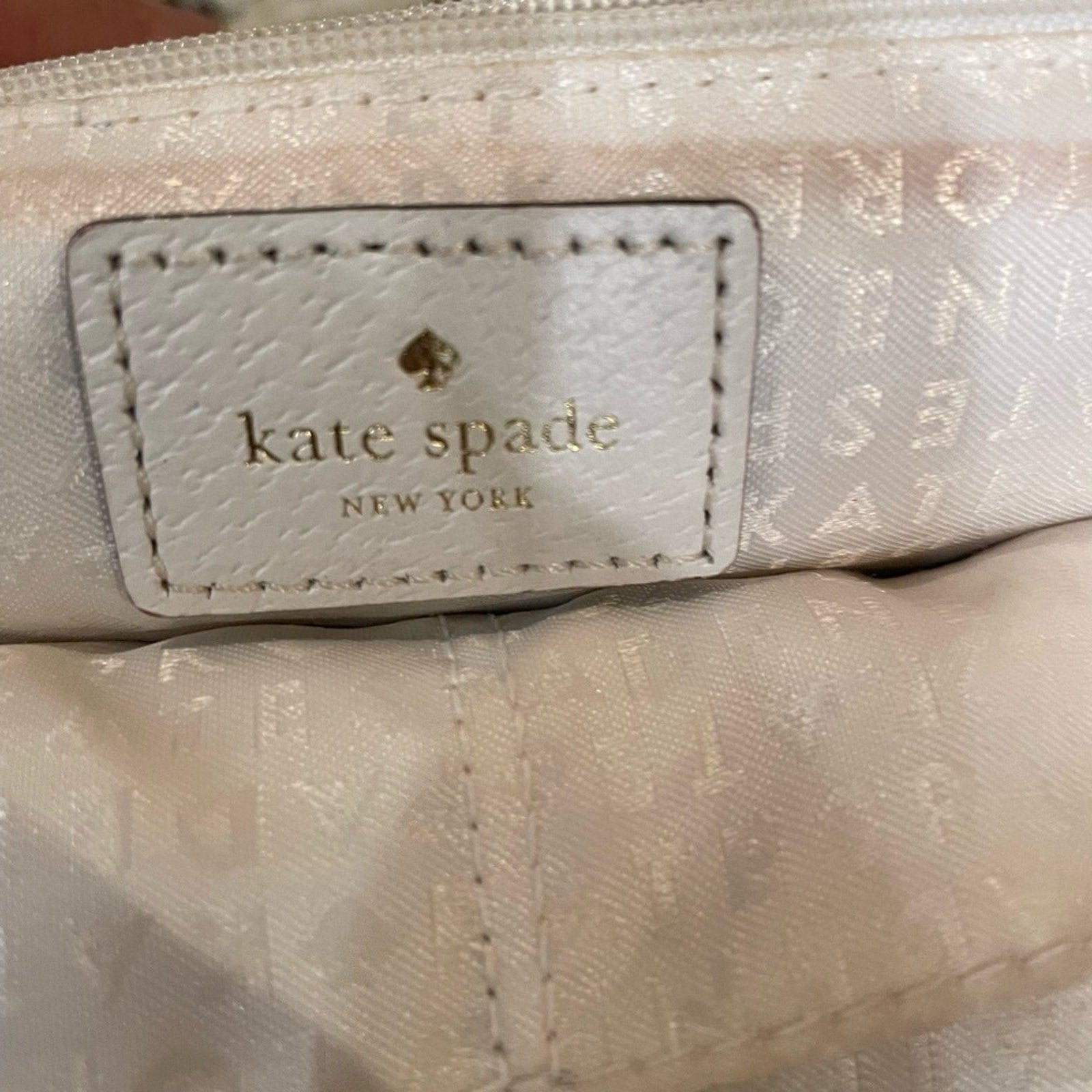 KATE SPADE LEILA MEDIUM TRIPLE COMPARTMENT SHOULDER BAG SAND BEIGE CREAM LEATHER