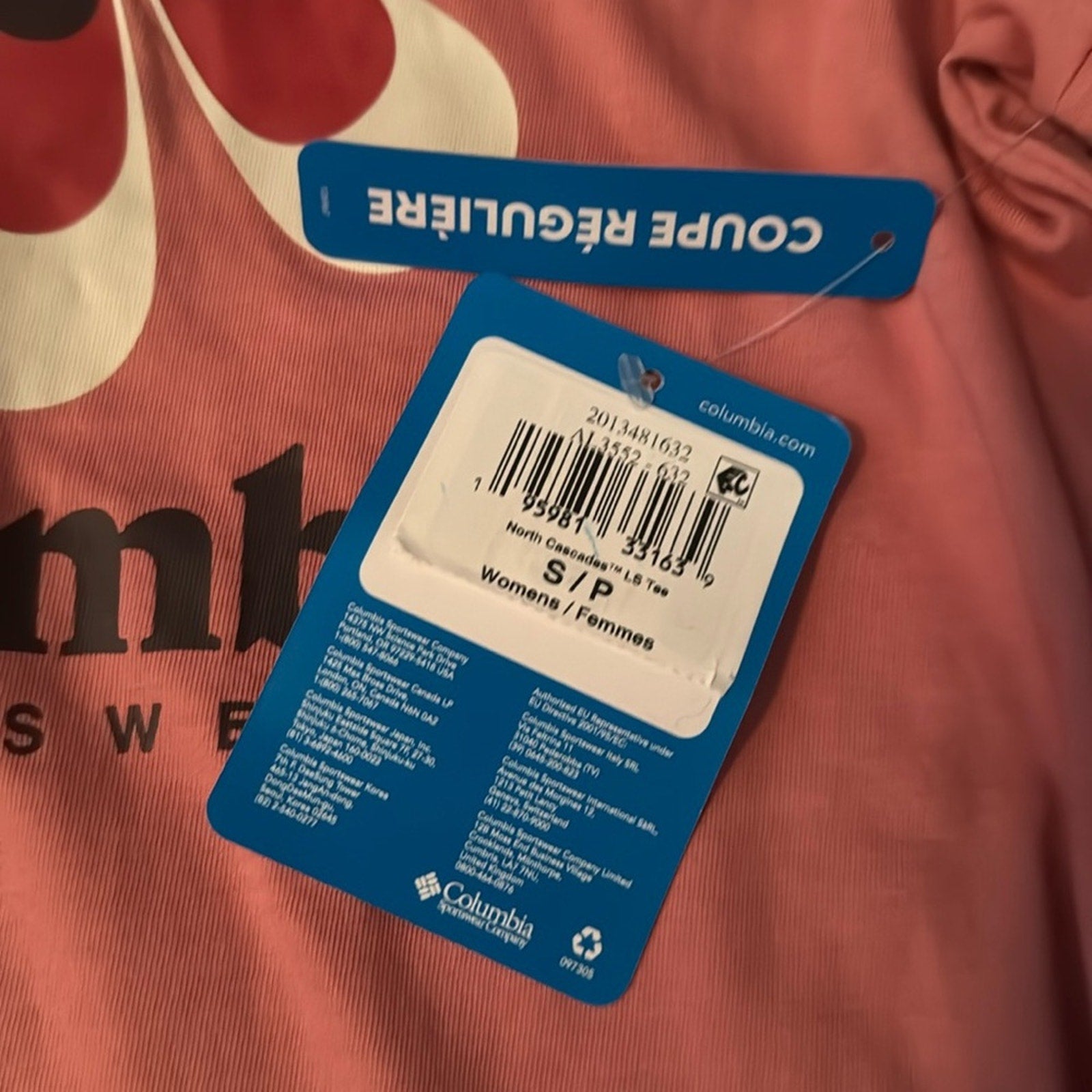 Columbia WMN Pink Agave/Floral Groove Long Sleeve Top (Small) SOLD OUT ONLINE