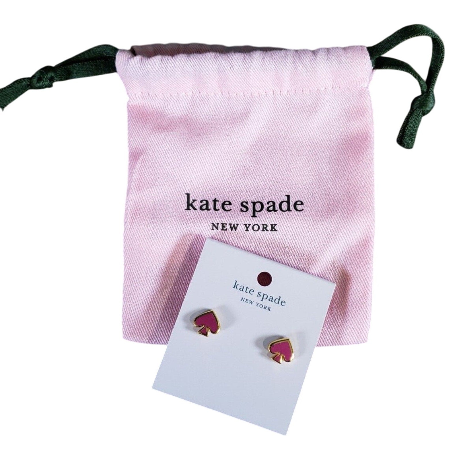 Kate Spade Everyday Spade, Pink Heart Stud Earrings