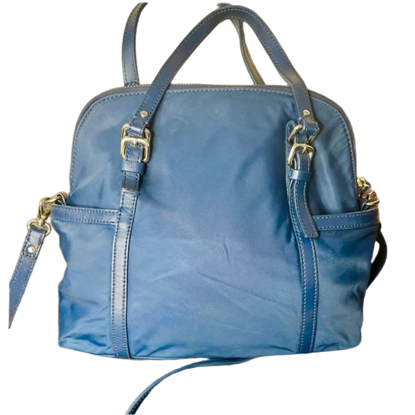 Kate Spade Navy Blue Nylon Crossbody w/Twilly