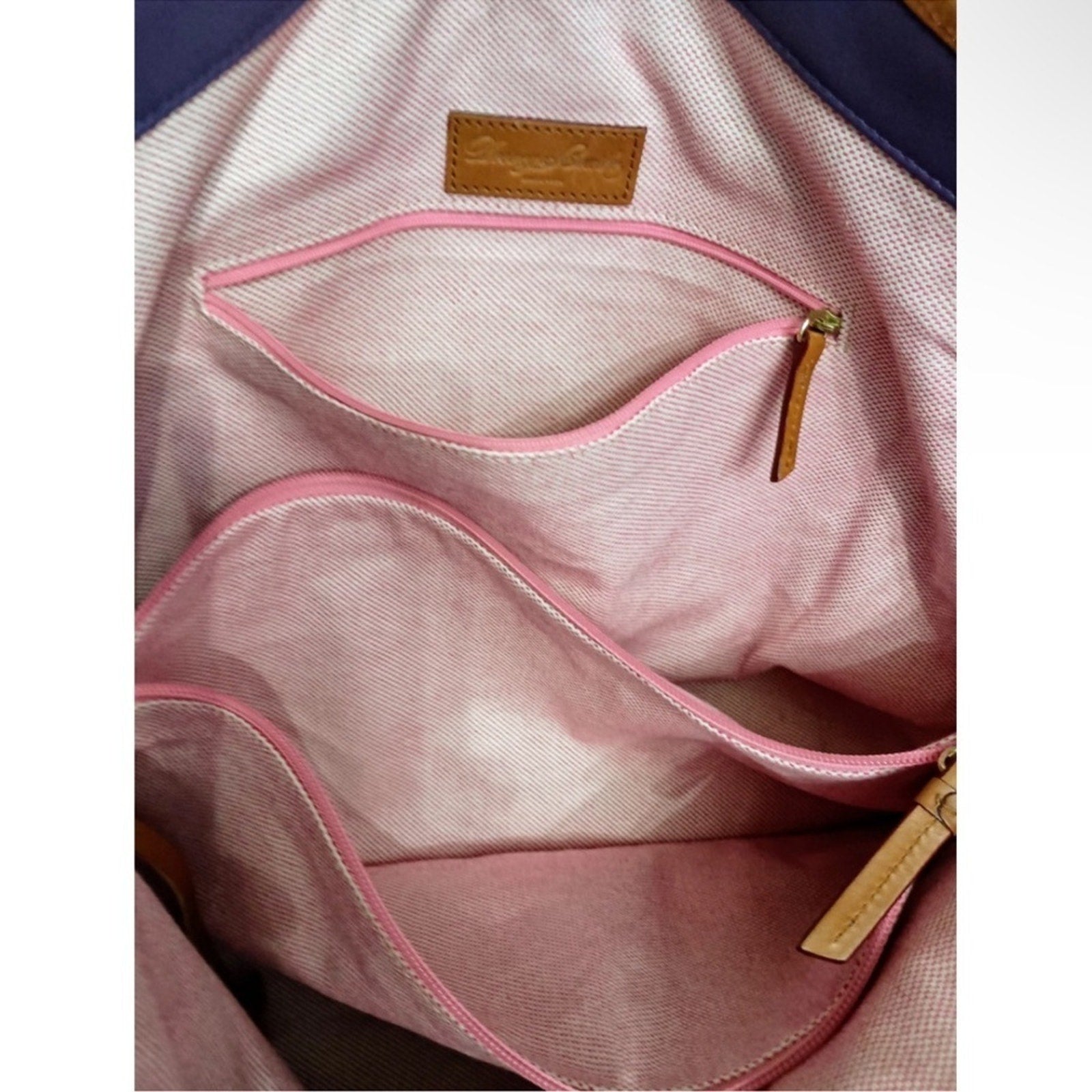 VINTAGE RARE Purple and Brown Tote Bag