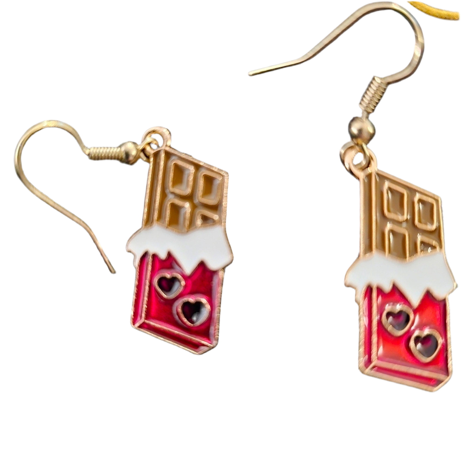 Valentines Chocolate Jewelry Set - Handmade earings and necklace