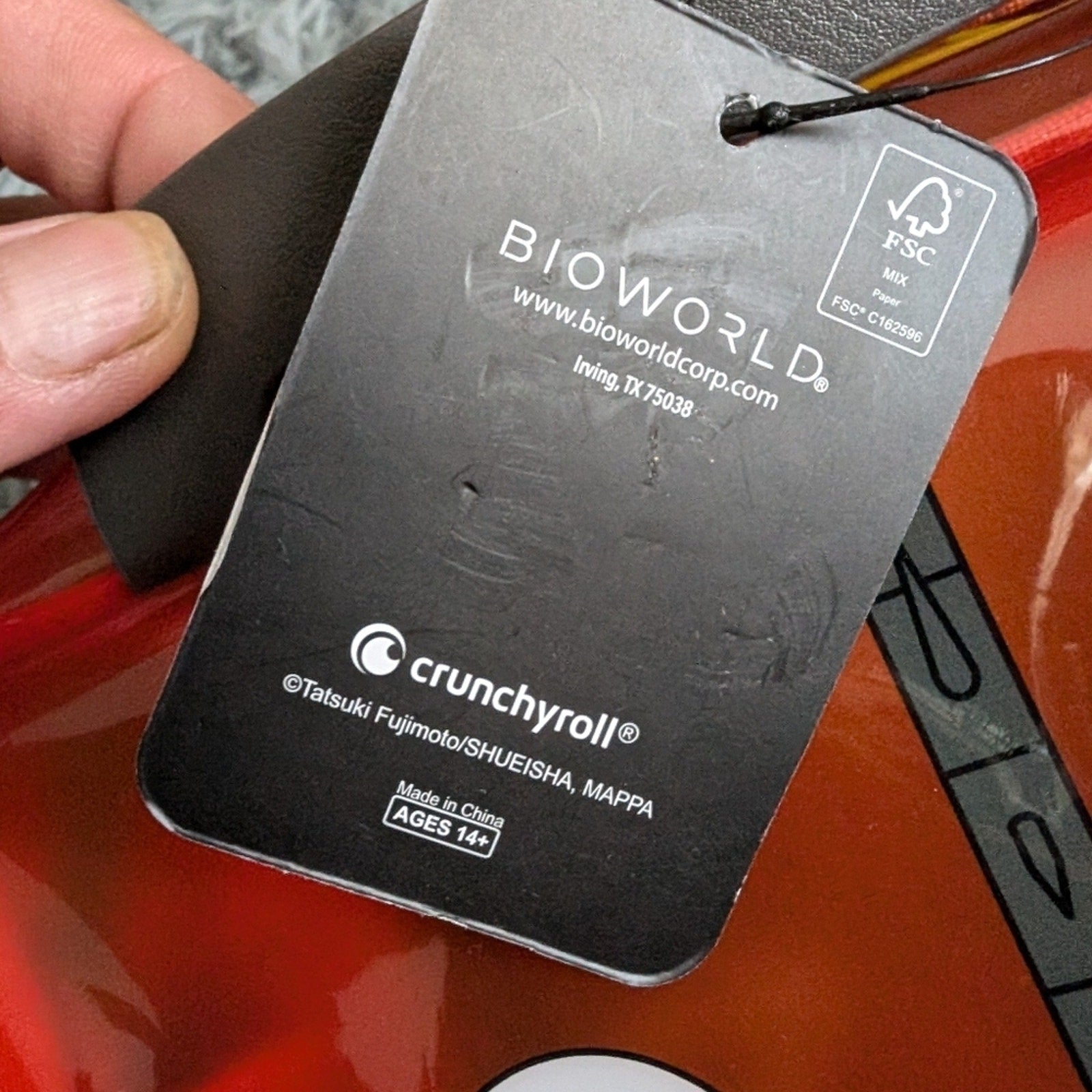 Chainsaw Man BioWorld see through bag pouch NWT