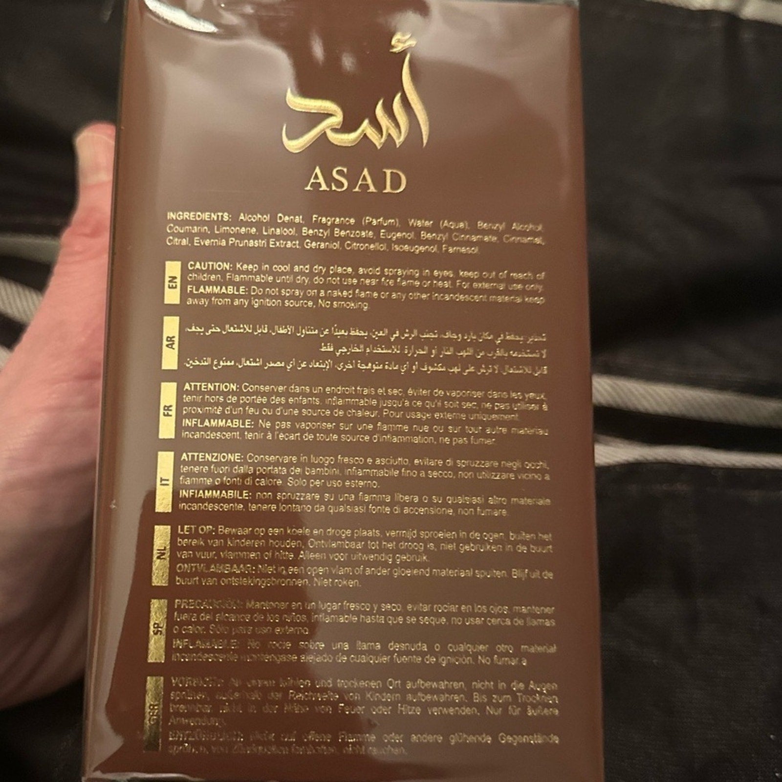 Asad Bourbon Eau De Parfum Spray 100ML (3.4 OZ) By Lattafa