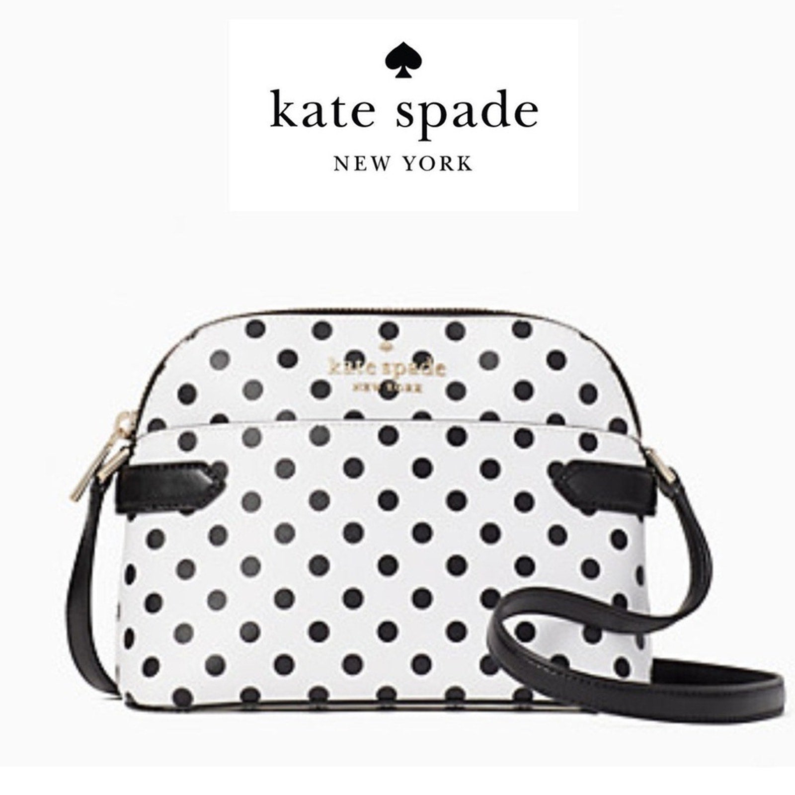 Kate Spade Polka Dot Crossbody Bag - Black and White NWOT