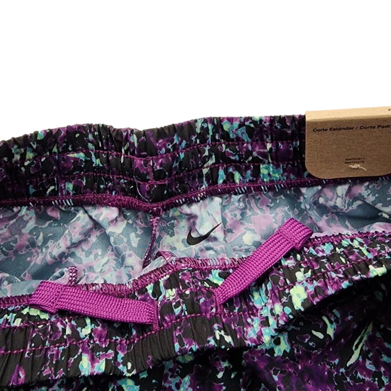Youth - Girls Nike Purple Patterned Shorts