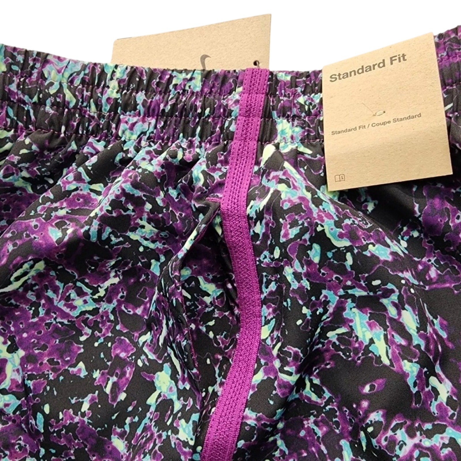 Youth - Girls Nike Purple Patterned Shorts