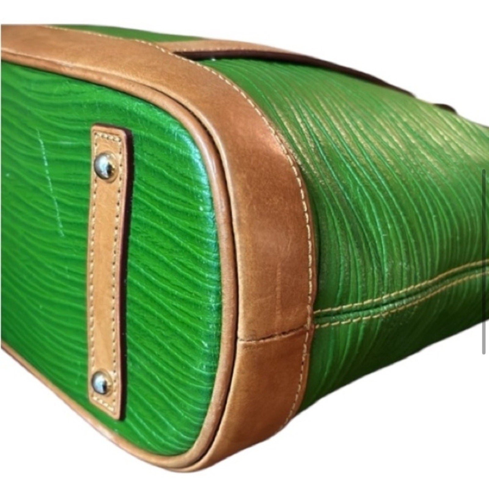 Kelly Green Dooney & Bourke Leather Shoulder Bag EUC