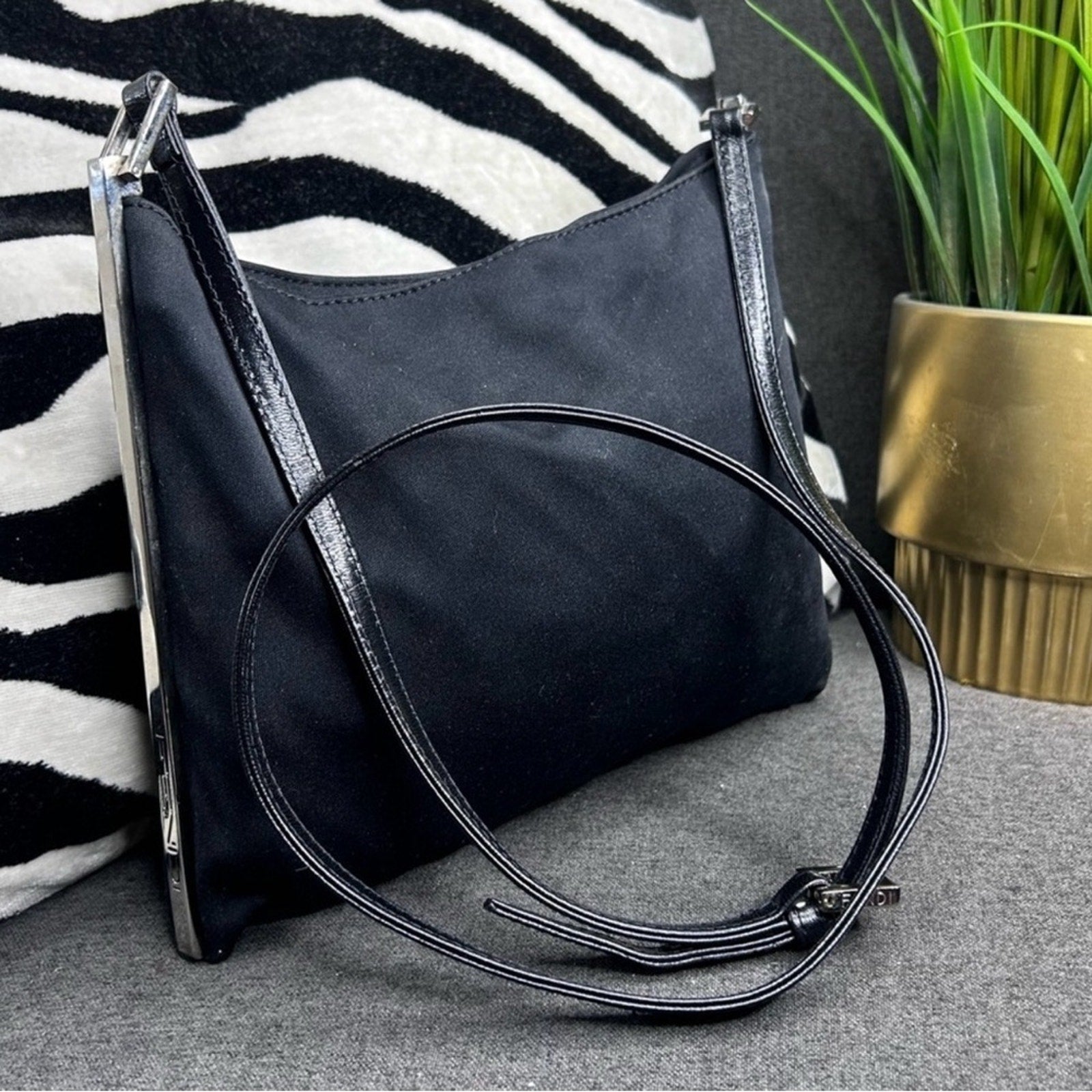 FENDI RARE Crossbody BLACK