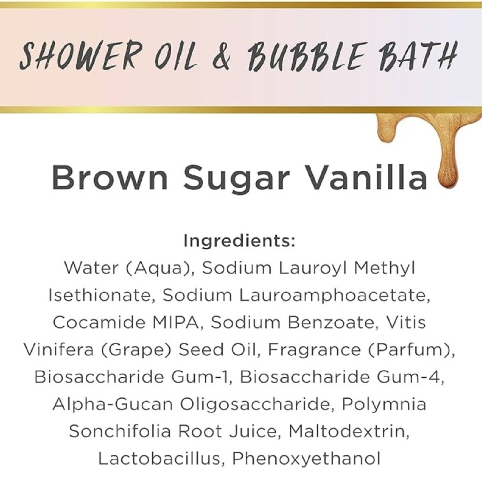 Lalicious Brown Sugar Body Bubble Bath - Gold Cap, 10 ML, 295 ML