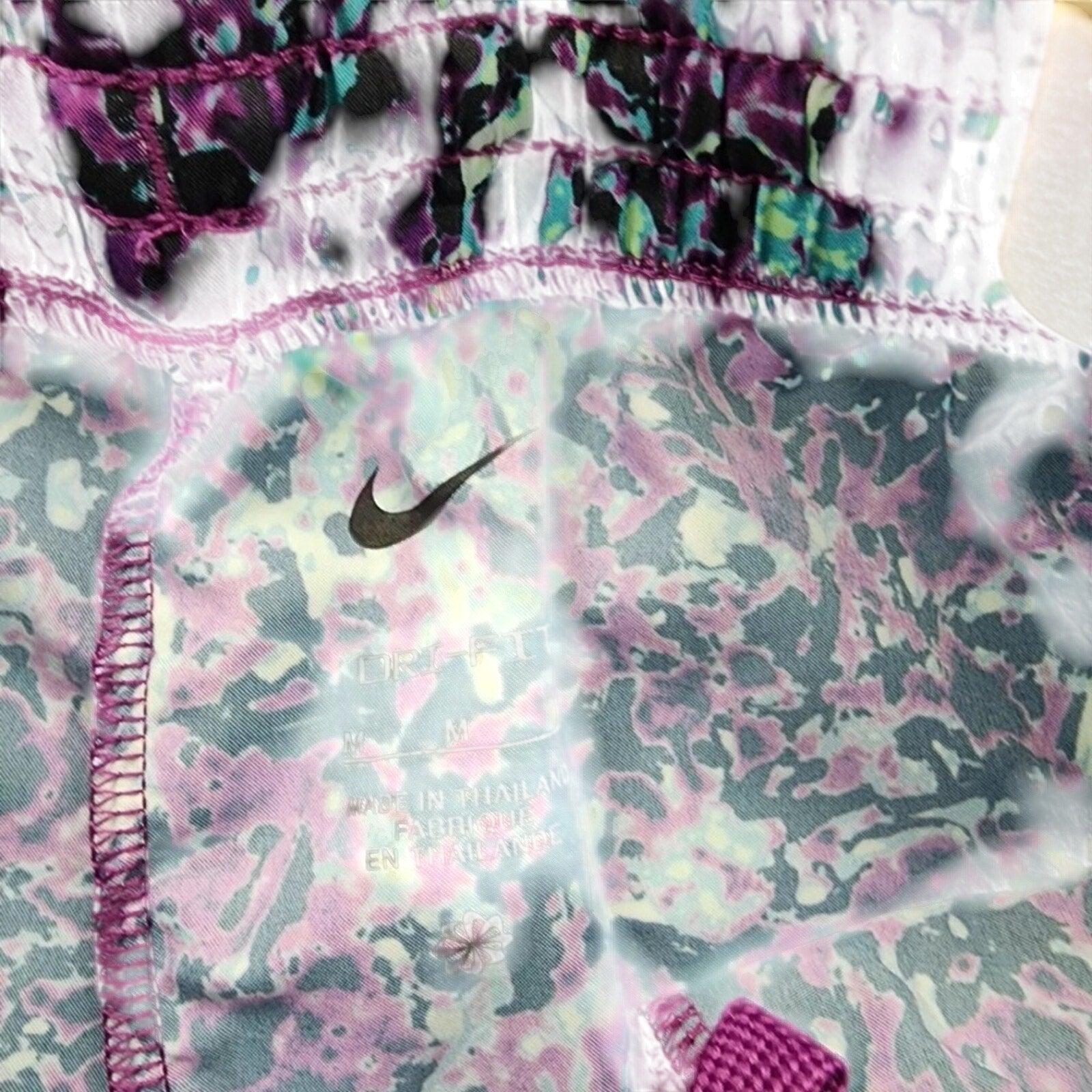Youth - Girls Nike Purple Patterned Shorts
