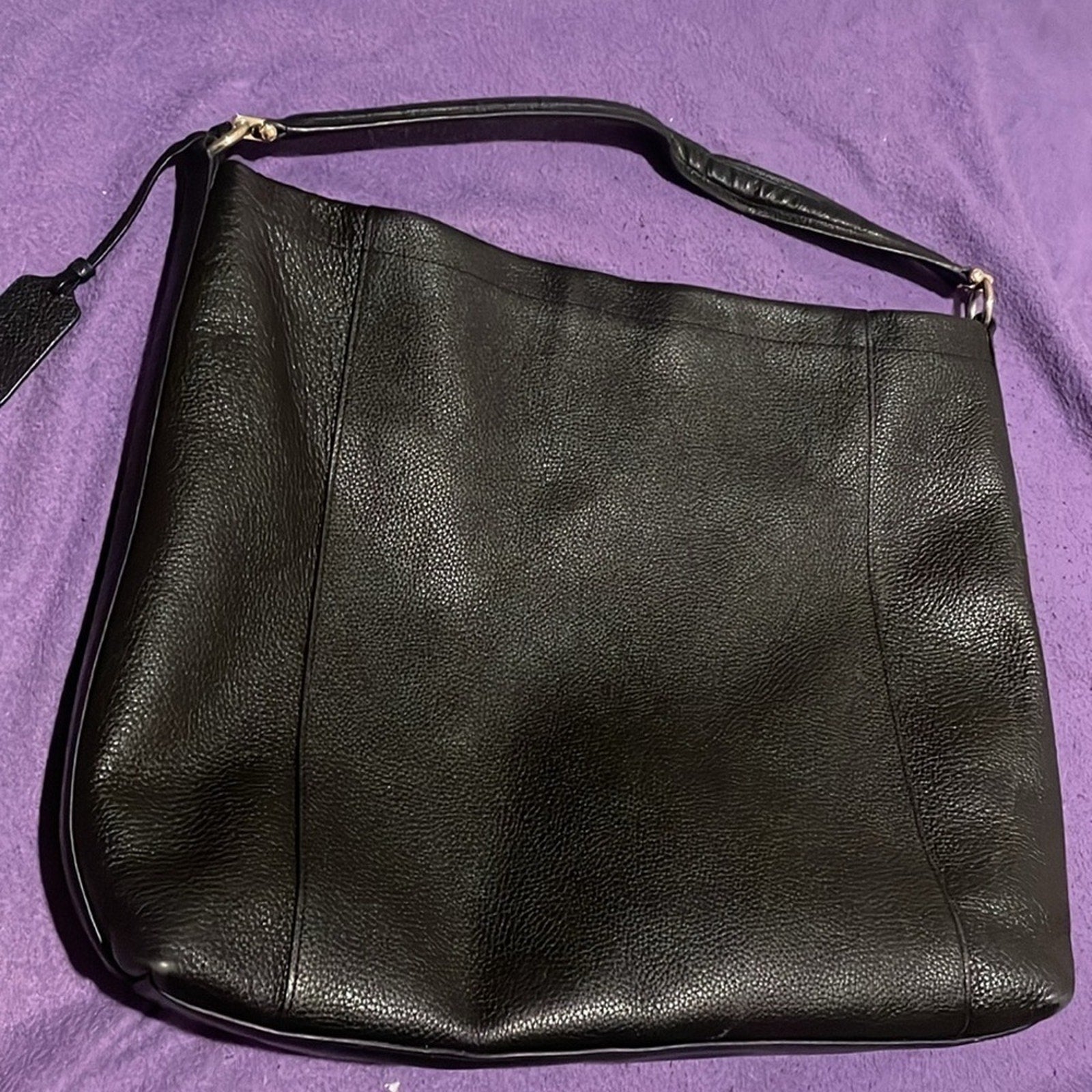 Coach Women's Scout Black Pebble Leather Hobo Bag