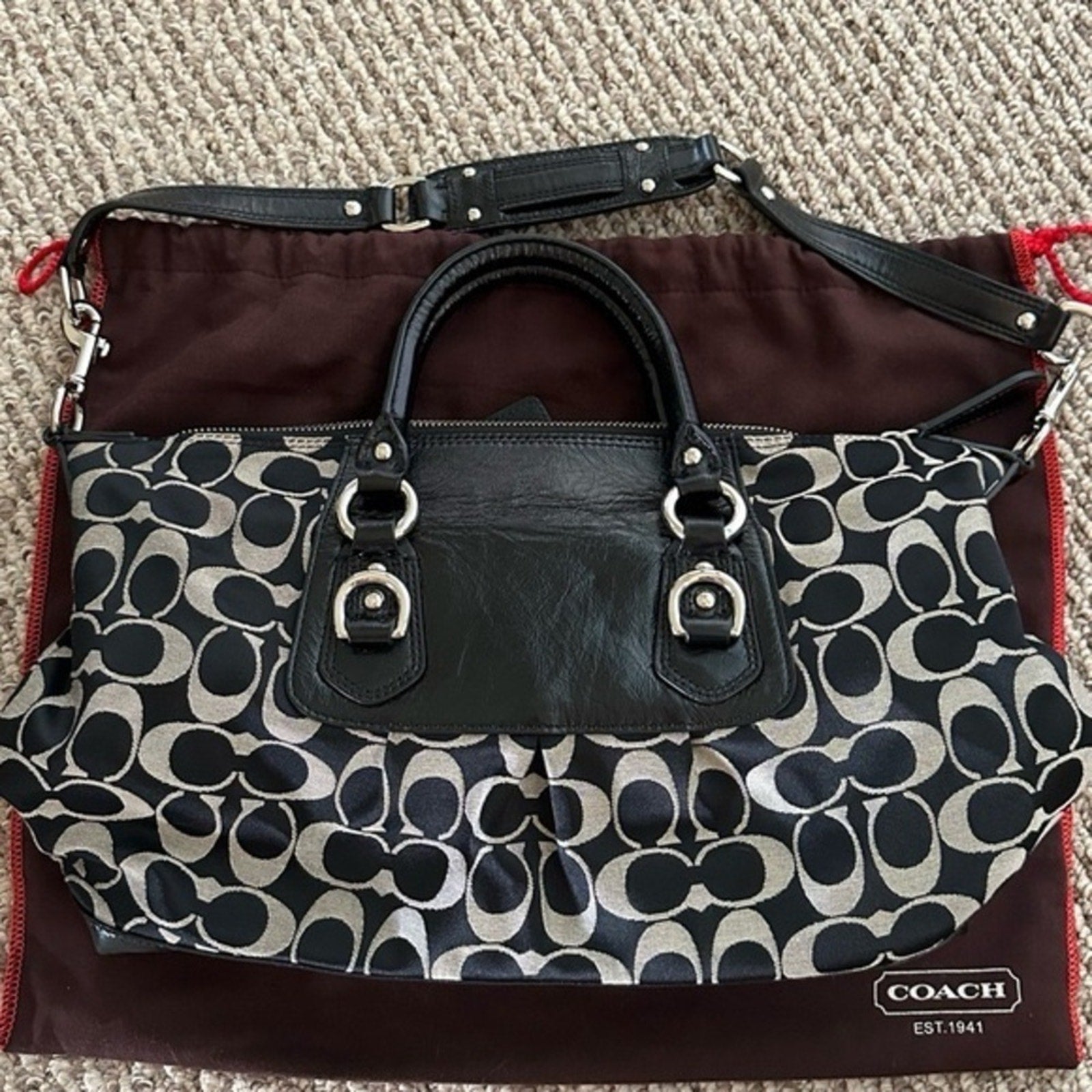 Vintage COACH Signature Ashley Leather Satchel