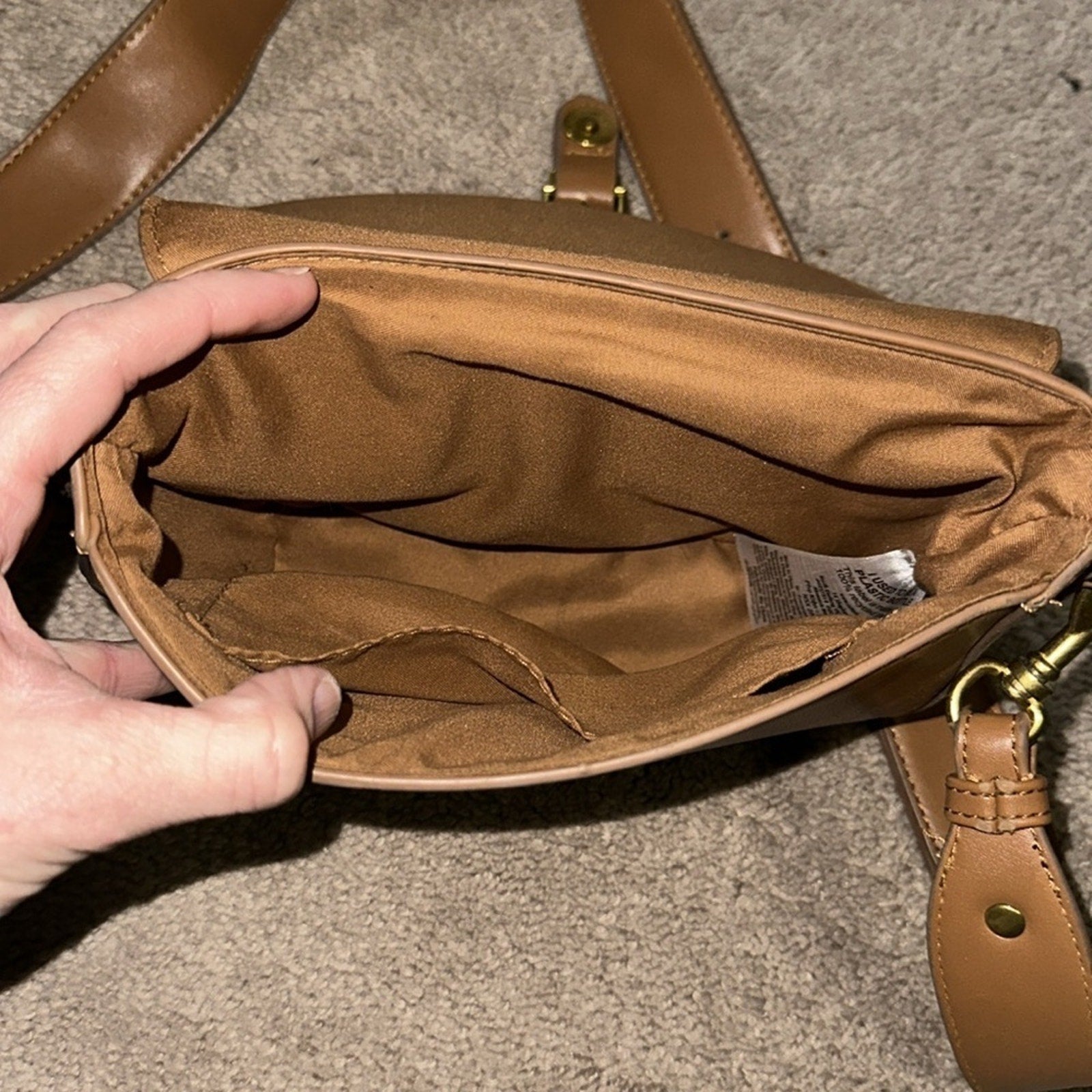 Cotton On Lightly Used Tan / Brown Leather Purse