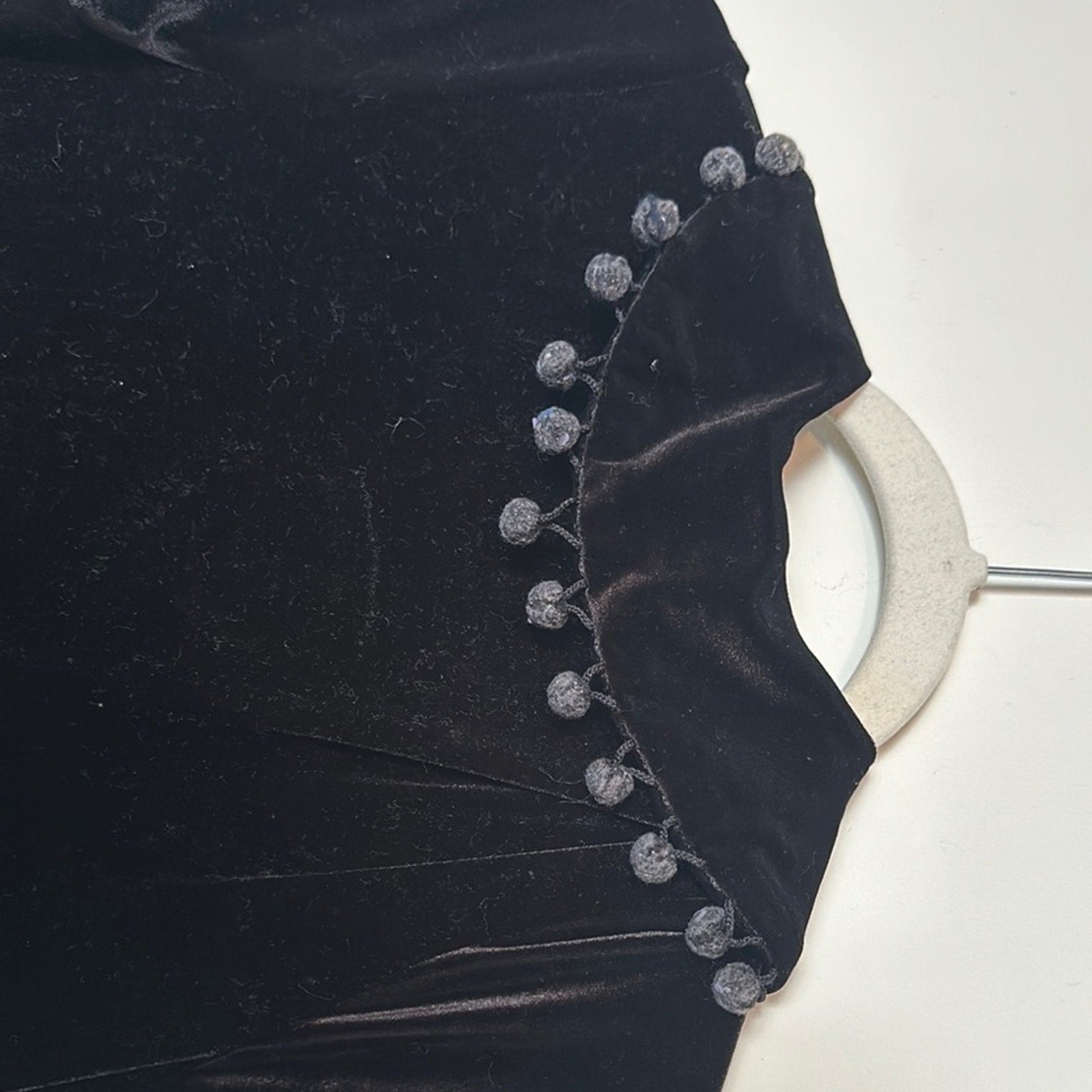 Elegant Black Velvet Dress