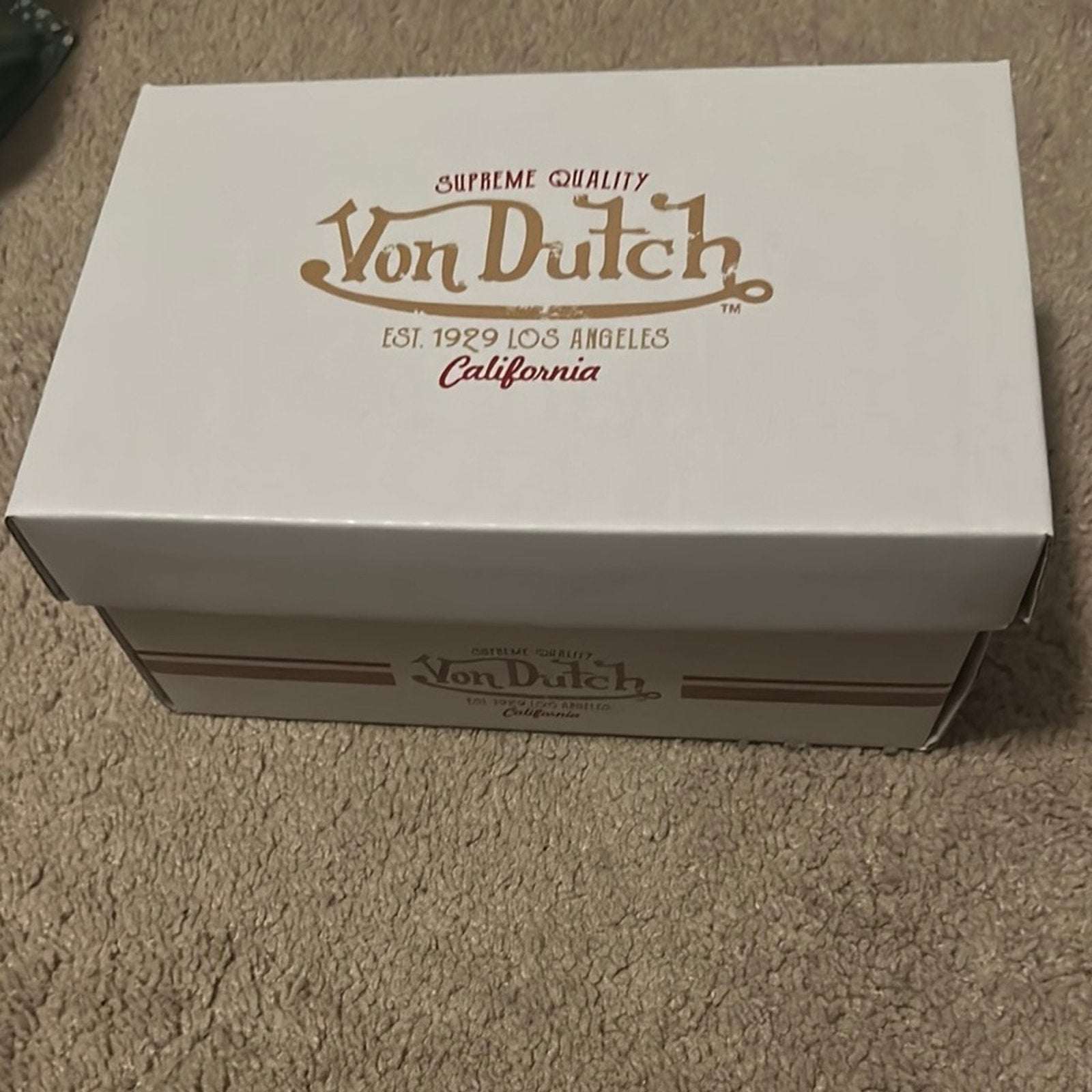 Von Dutch Striped Barbershop Crossbody Bag - Red, White, Blue NWT