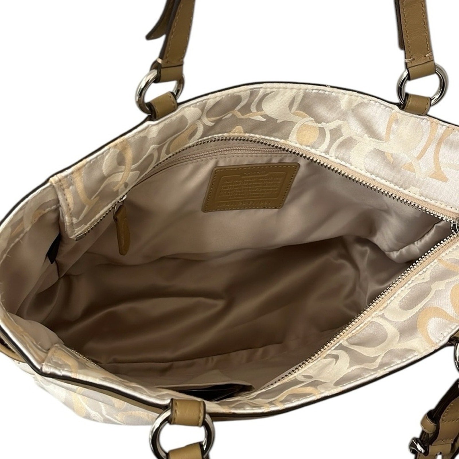 Coach Gallery Optic Signature East West Tote F17881 NWT