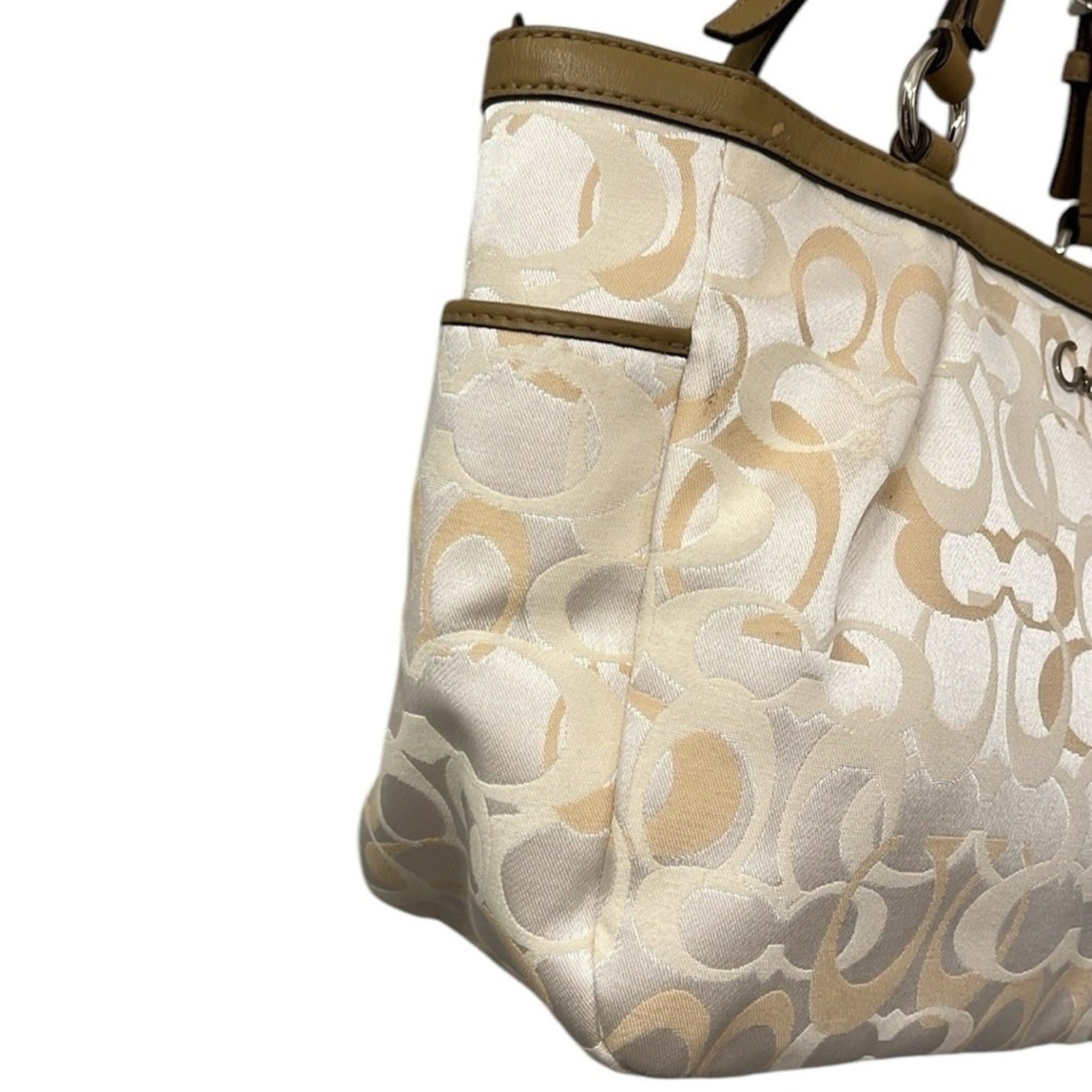 Coach Gallery Optic Signature East West Tote F17881 NWT