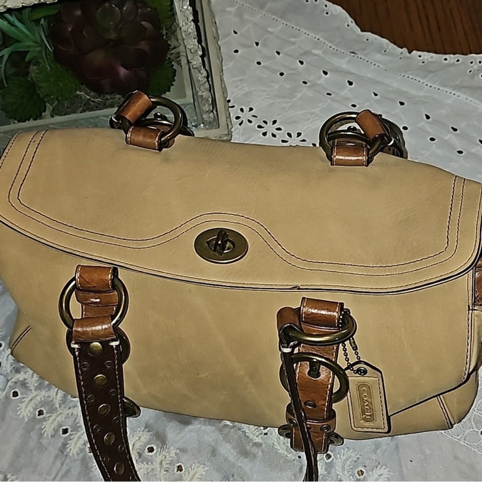 Coach Chelsea in nubuck leather Like New...#RARE VINTAGE