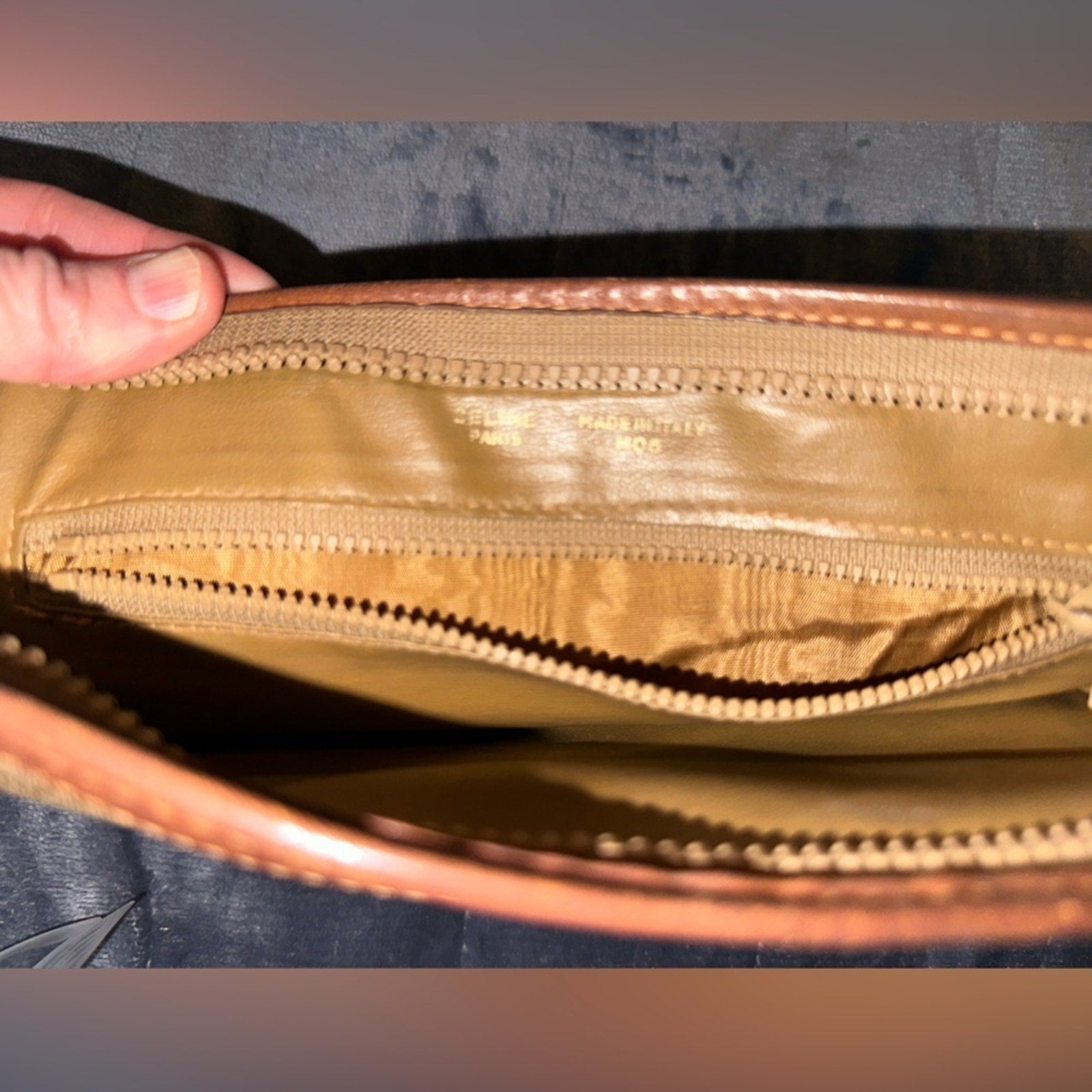 Brown and Tan Designer Men's Bag