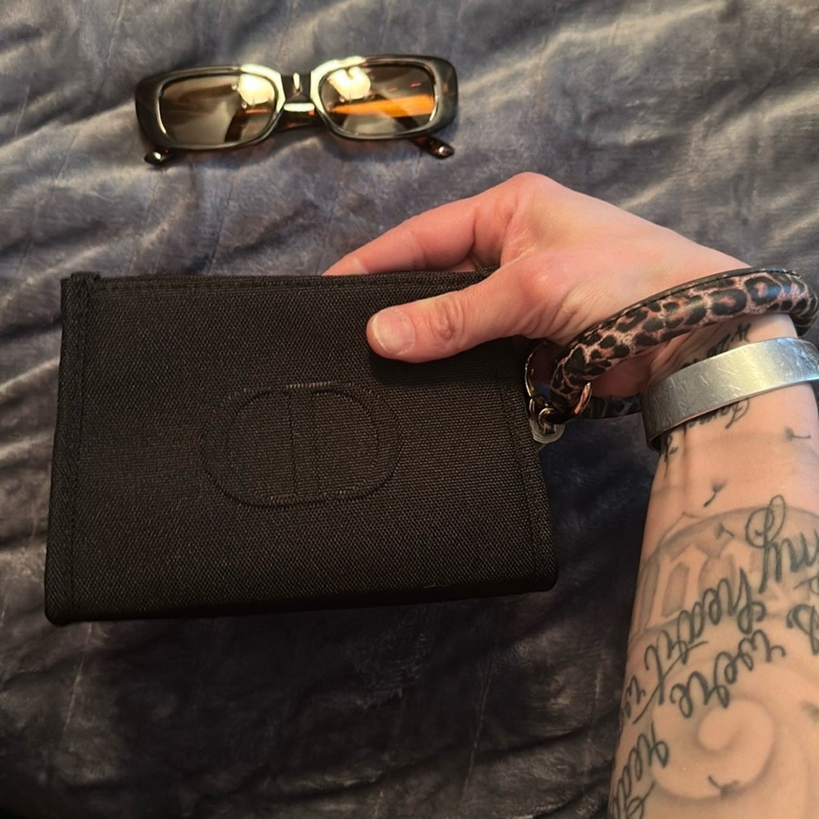 DIOR wristlet converted from beauty bag