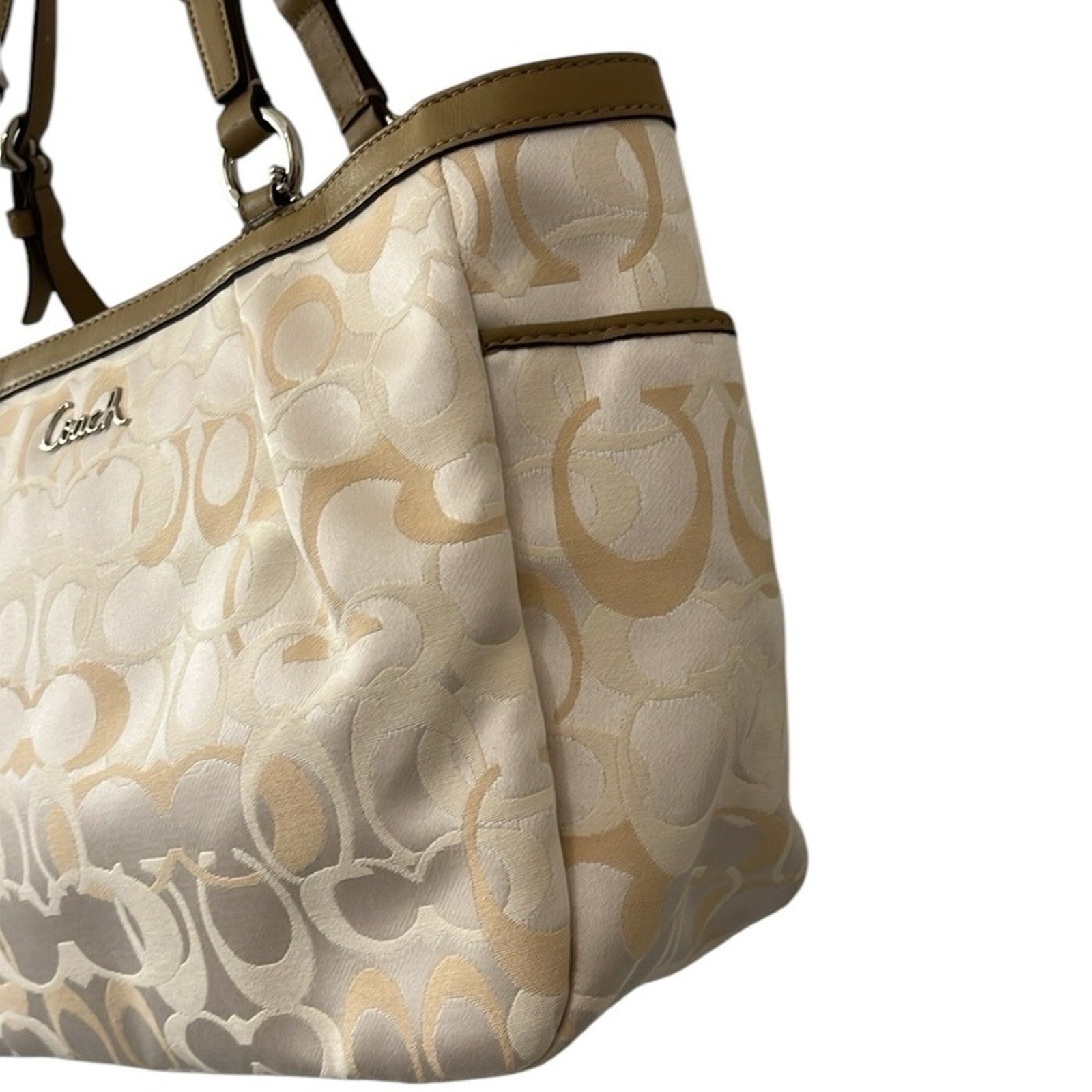 Coach Gallery Optic Signature East West Tote F17881 NWT