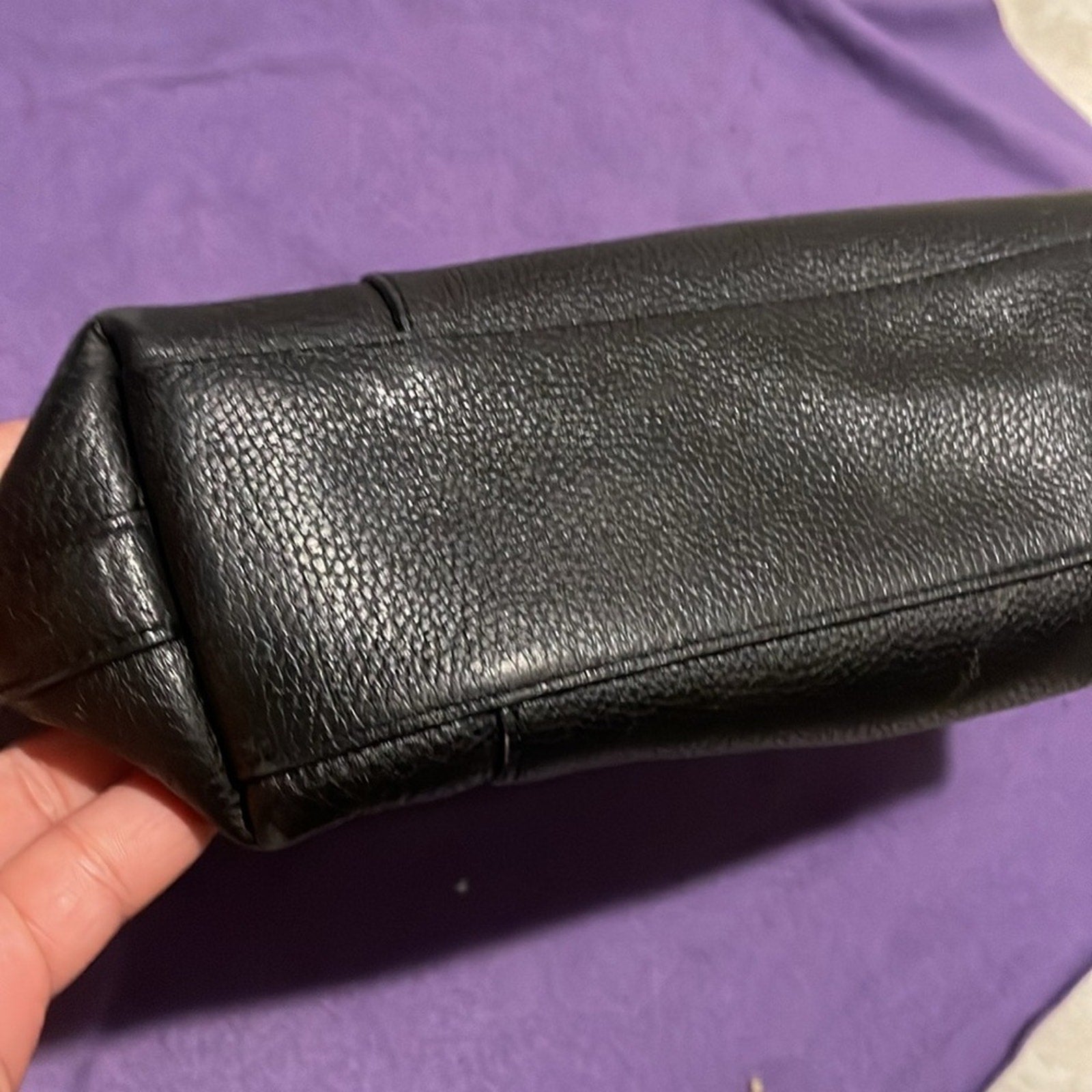 Coach Women's Scout Black Pebble Leather Hobo Bag