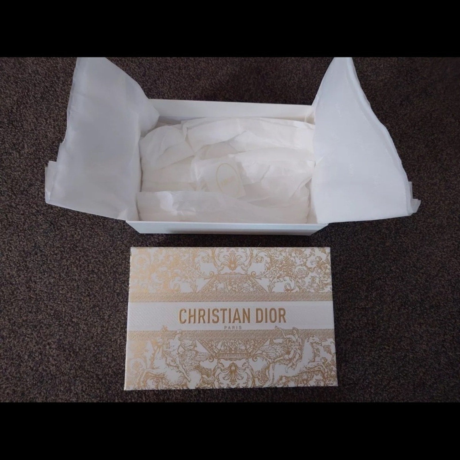 Dior Elegant Gold and Cream gift box