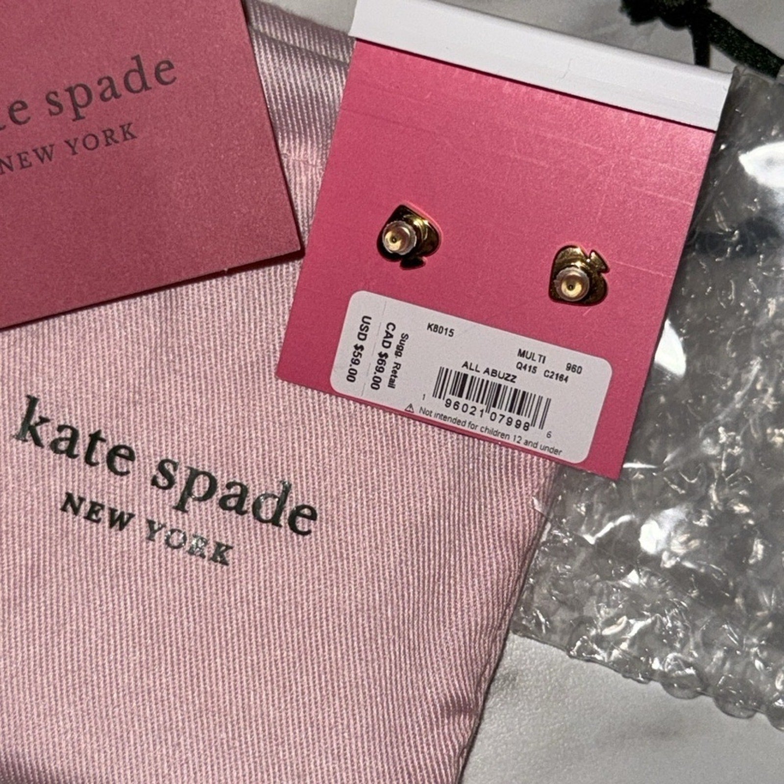 Kate Spade Bumblebee All Abuzz Earrings - NWT $59 - Includes Dustbag