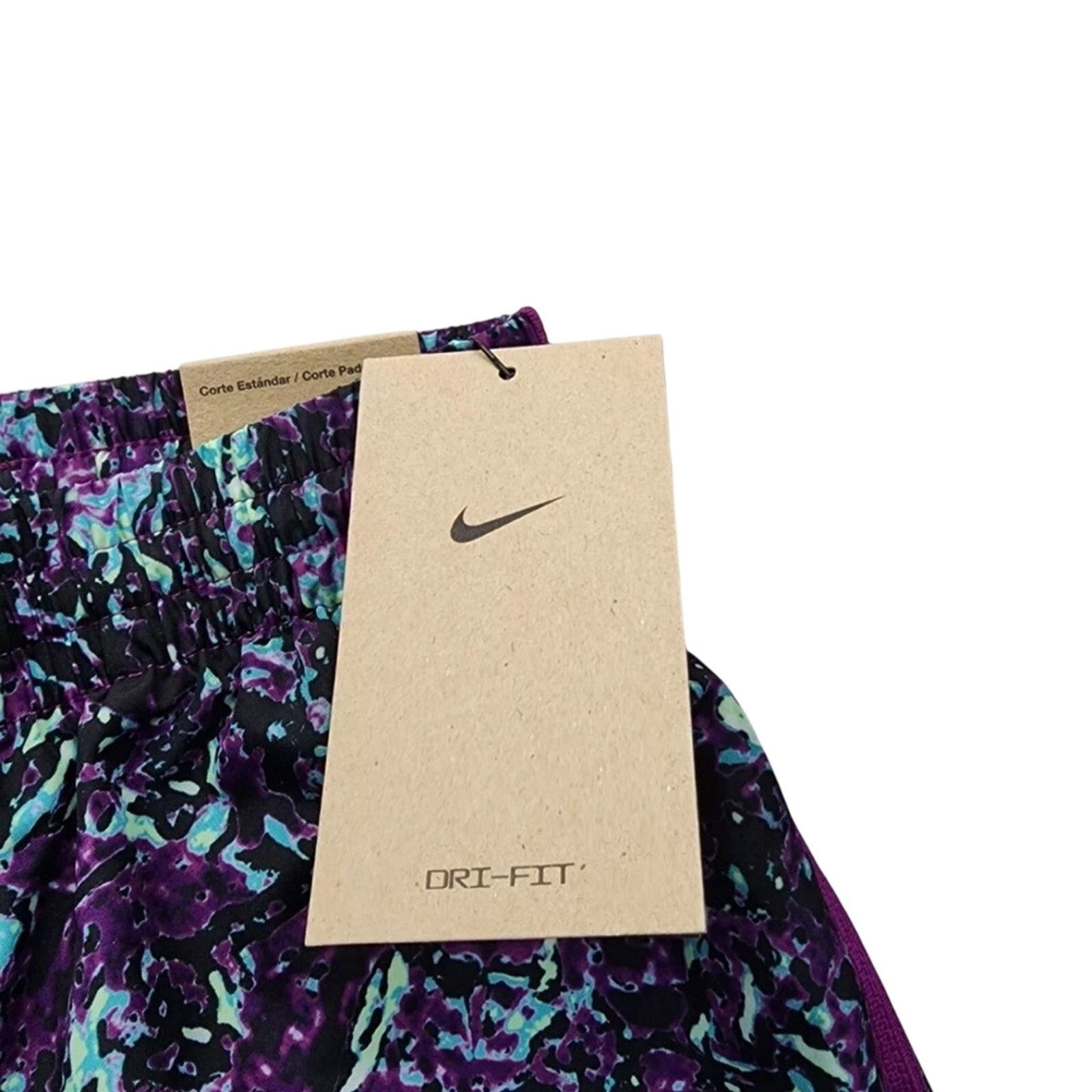 Youth - Girls Nike Purple Patterned Shorts