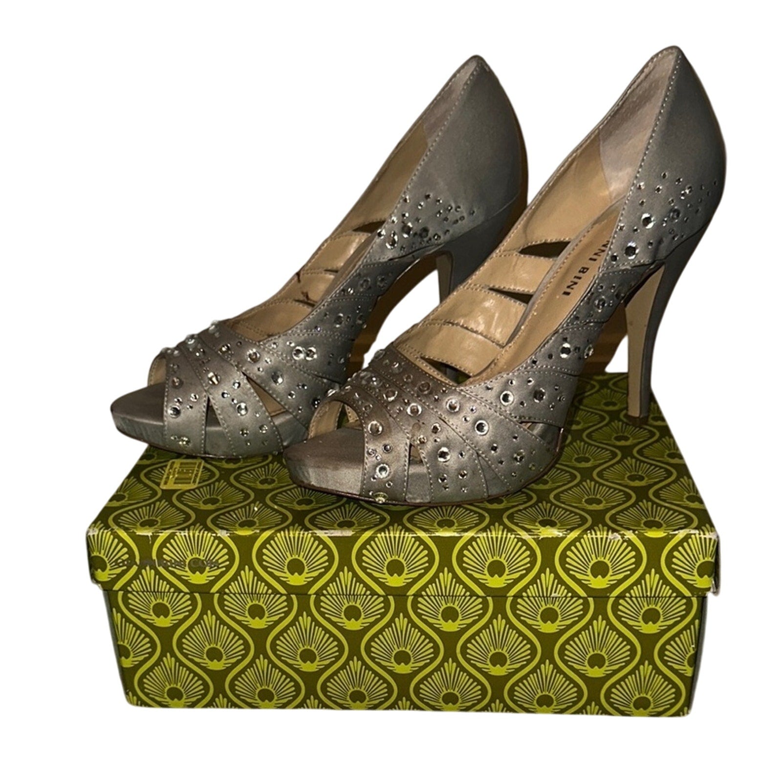 Gianni Bini, Silver, Style: ANNA042 heels