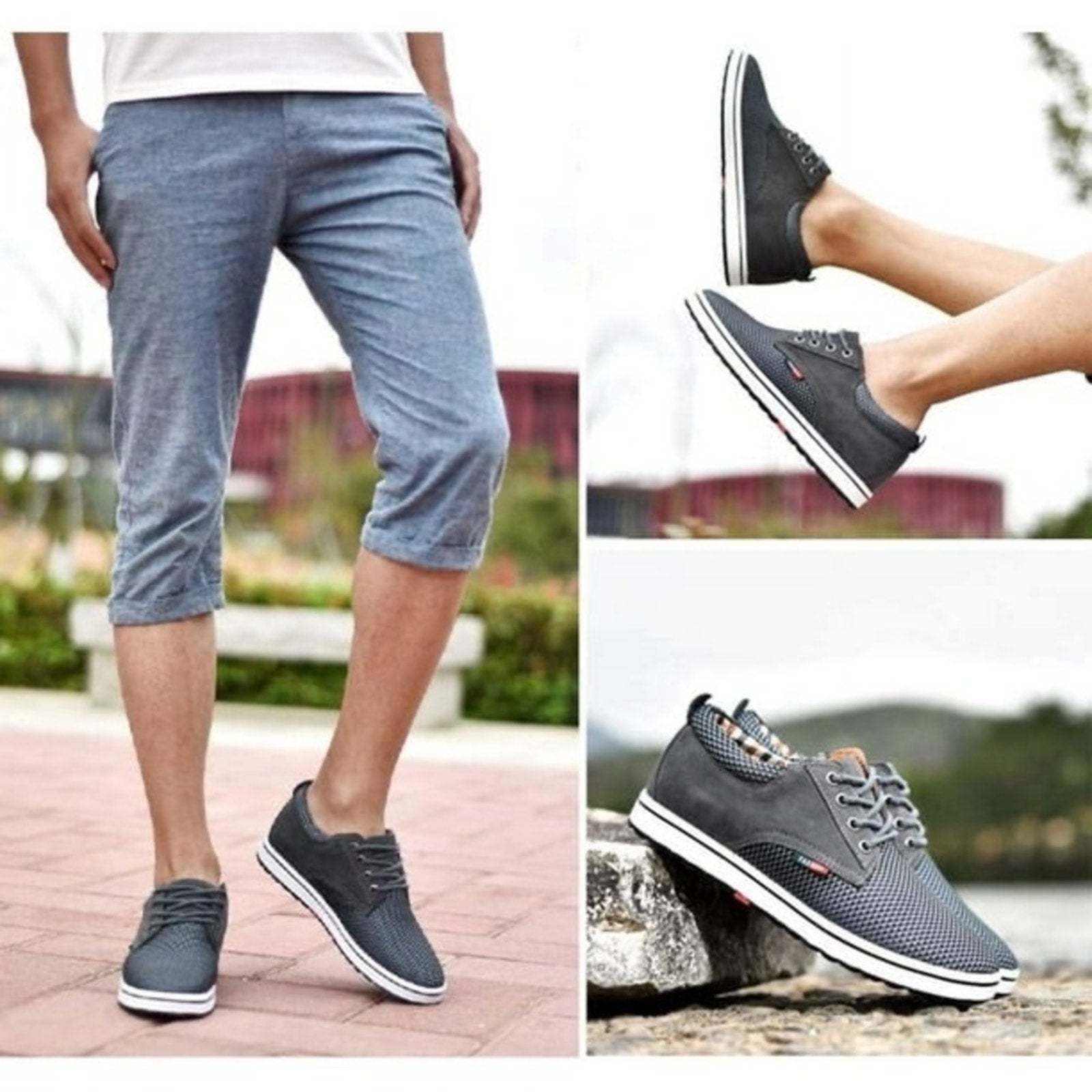 Men's Invisible Height Increasing Elevator Shoes - 3 colors