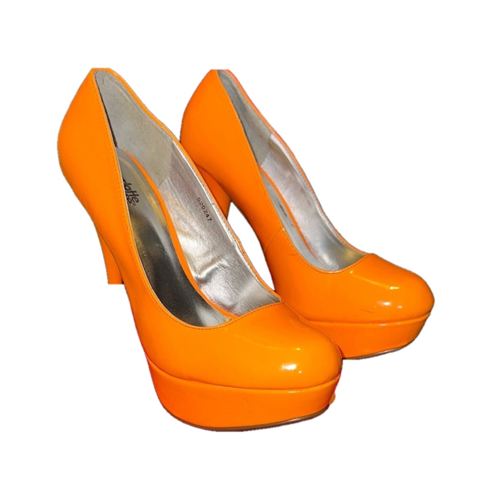 Charlotte Russe Orange Platform Heels, SIZE 9