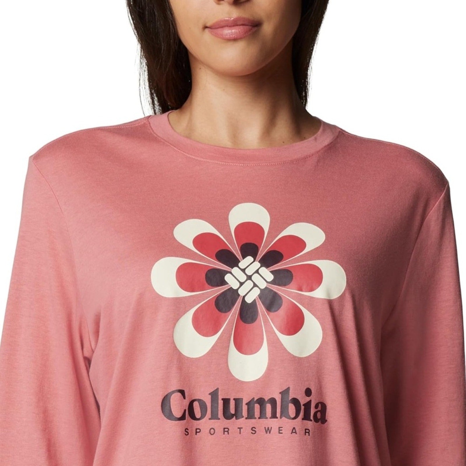 Columbia WMN Pink Agave/Floral Groove Long Sleeve Top (Small) SOLD OUT ONLINE