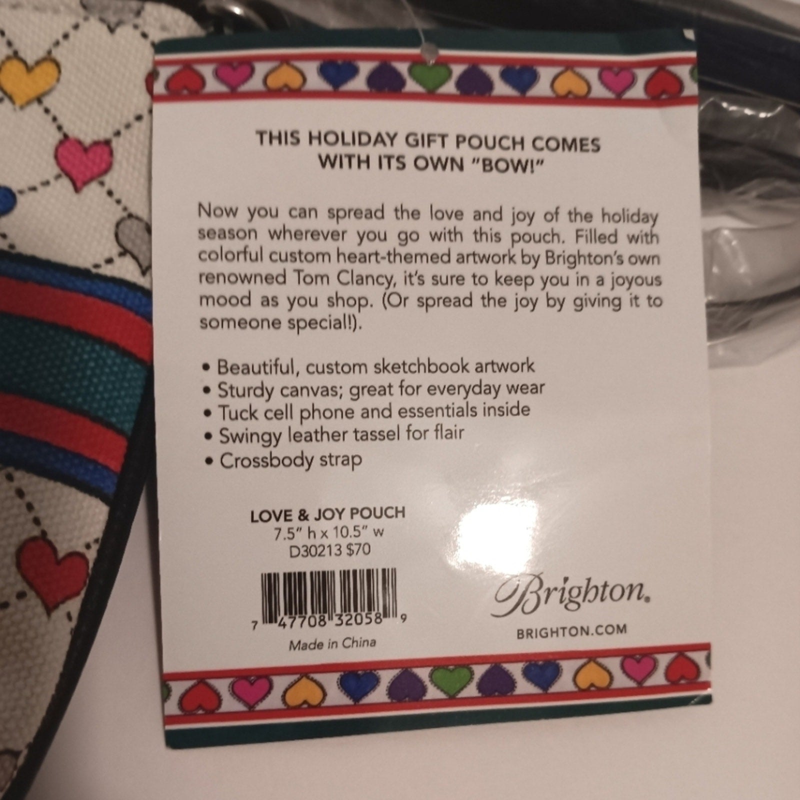 Brighton love and joy crossbody pouch ( nwt) large tassel included