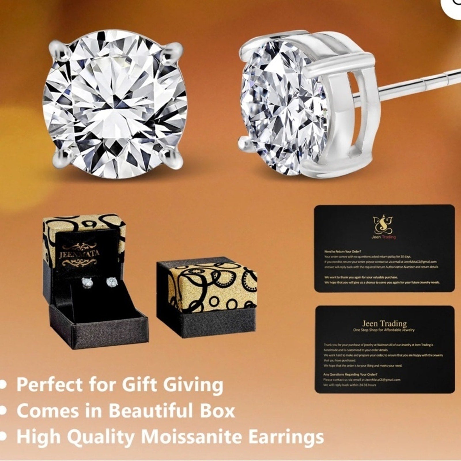 Elegant Silver Stud Earrings