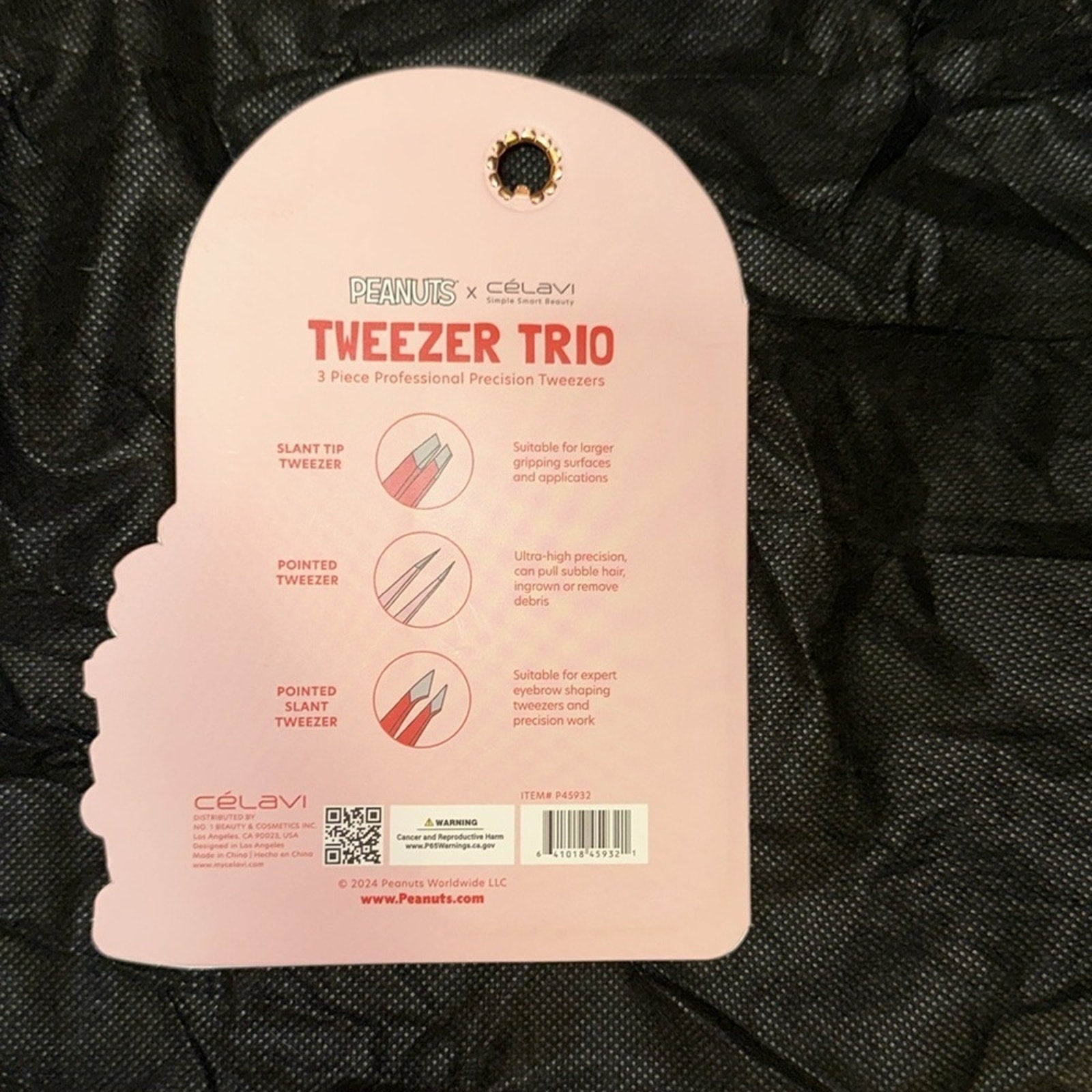 Limited Edition-Peanuts Love Letter Headband, Eyelash curler & Tweezer Trio Set