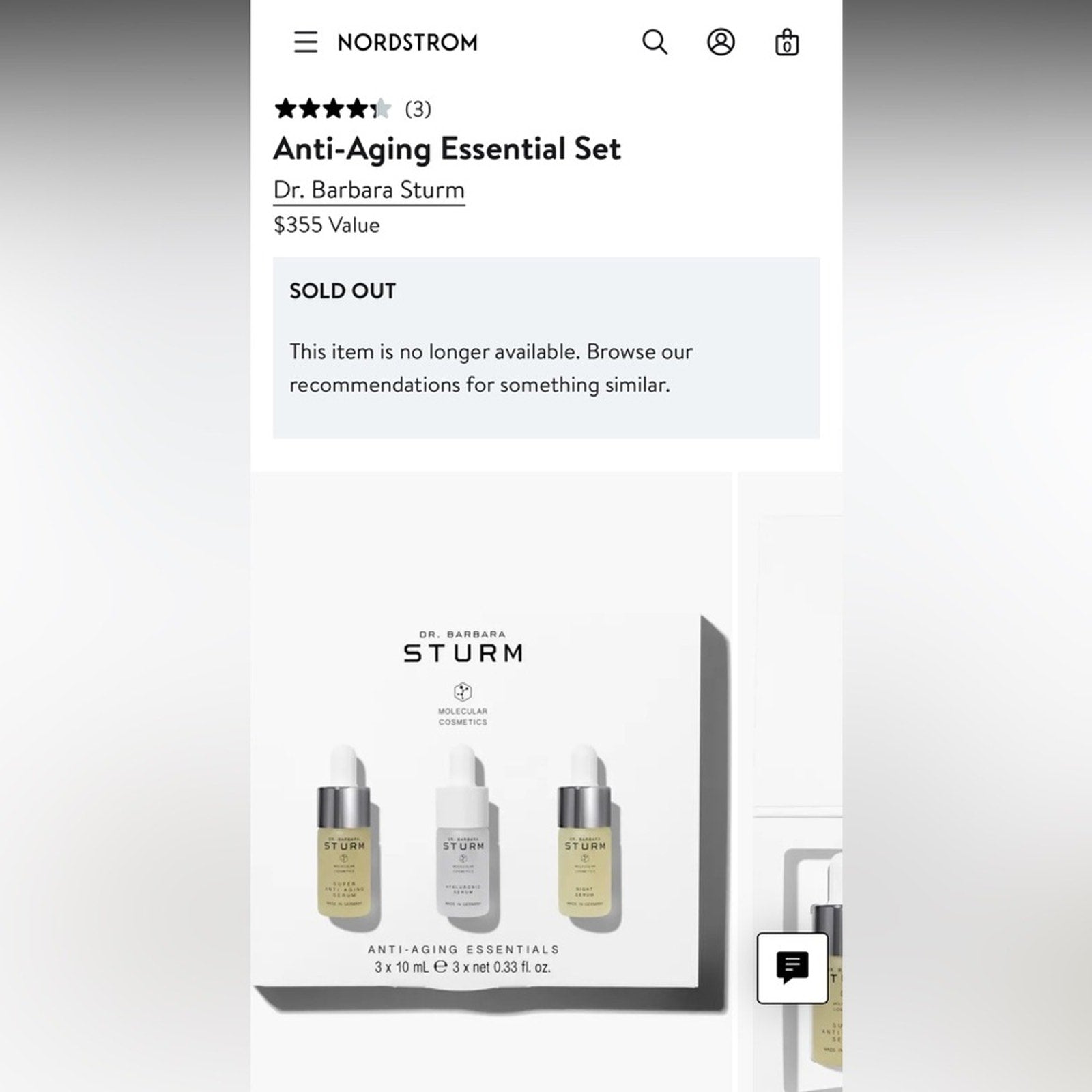 Dr. Barbara Sturm Anti-Aging Essentials Set $355 Value - NIP