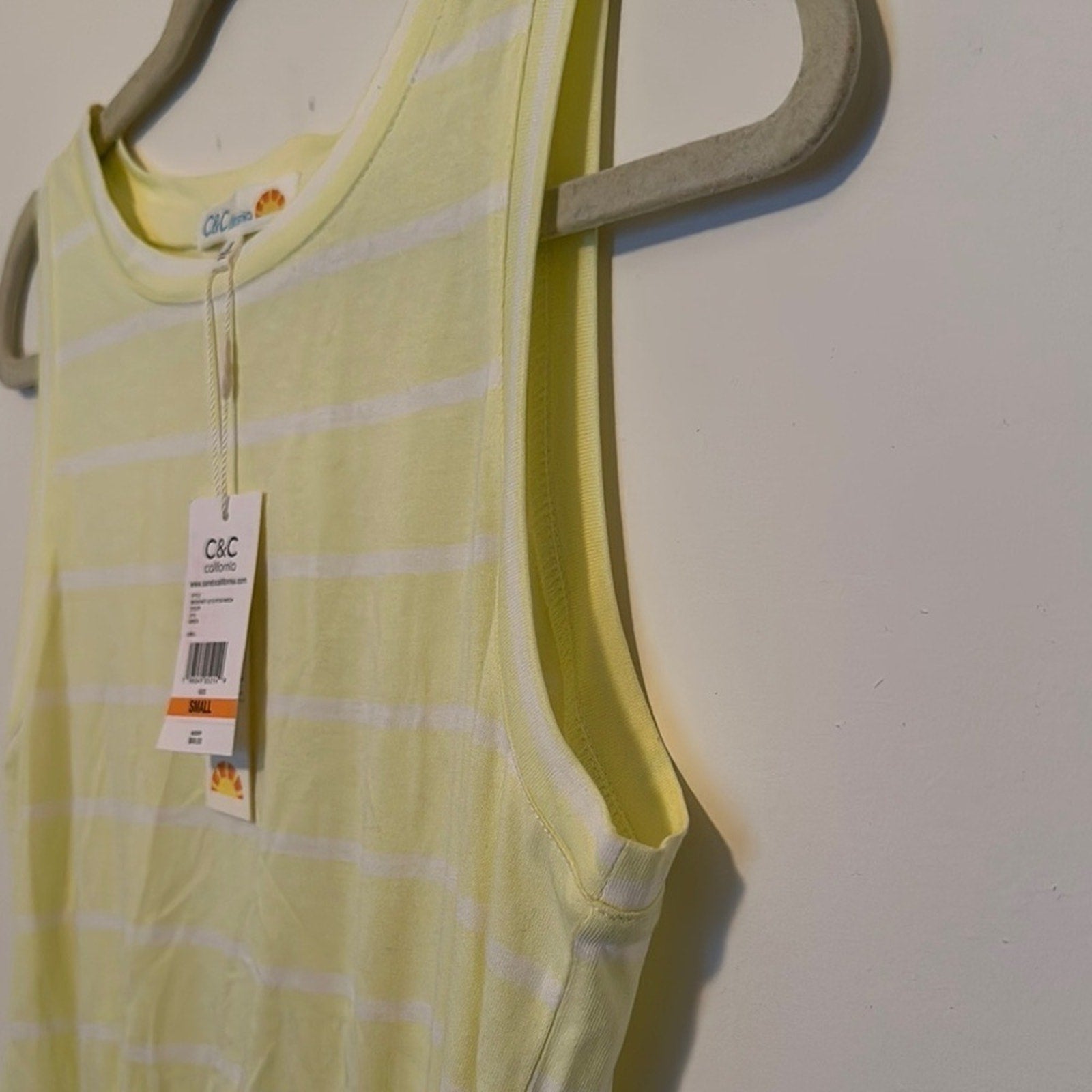 C&C California Ira Sleeveless Cotton Blend Drawstring Belt Dress