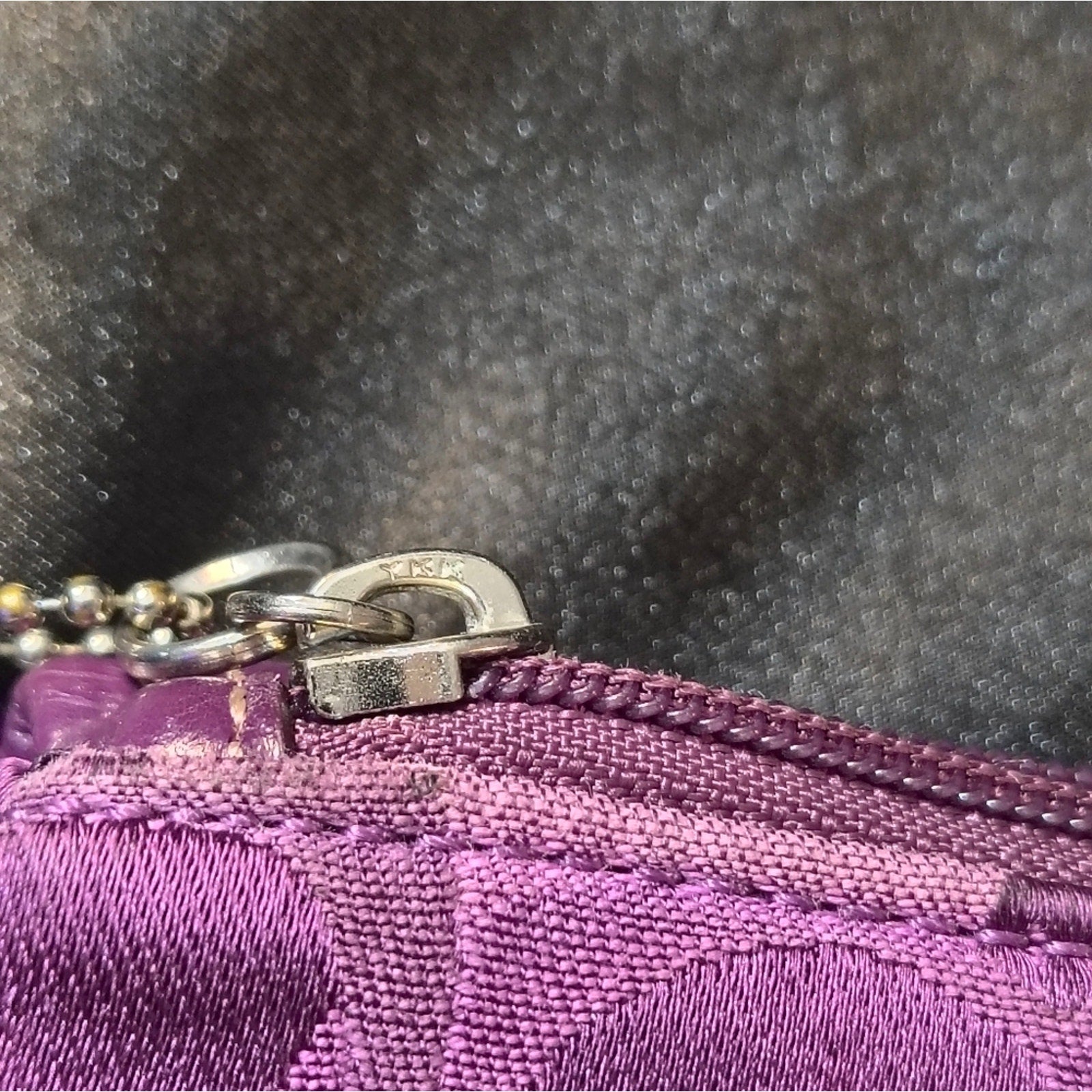 Vintage Coach Turn Lock Purple Wristlet