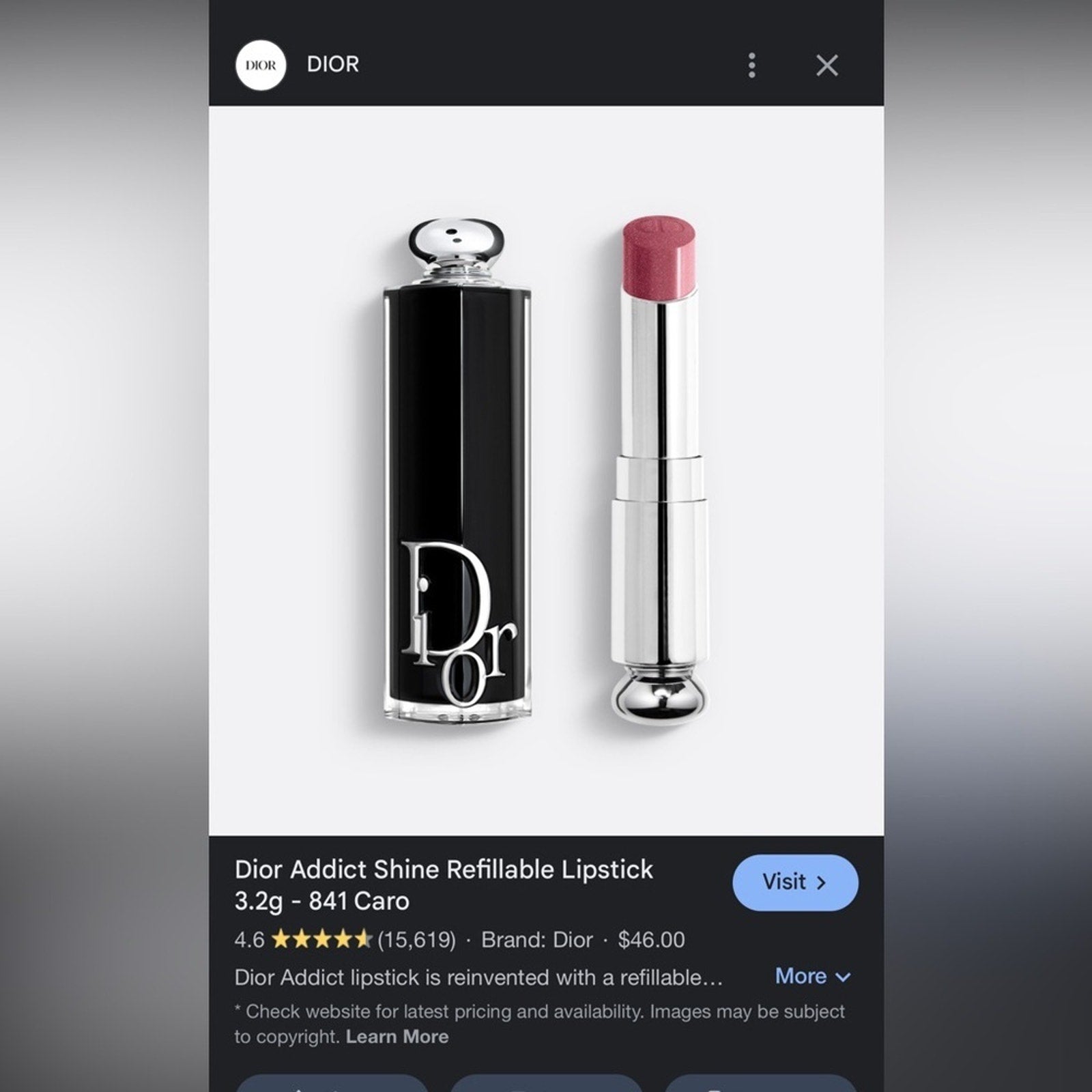 Dior Addict refillable Lipstick