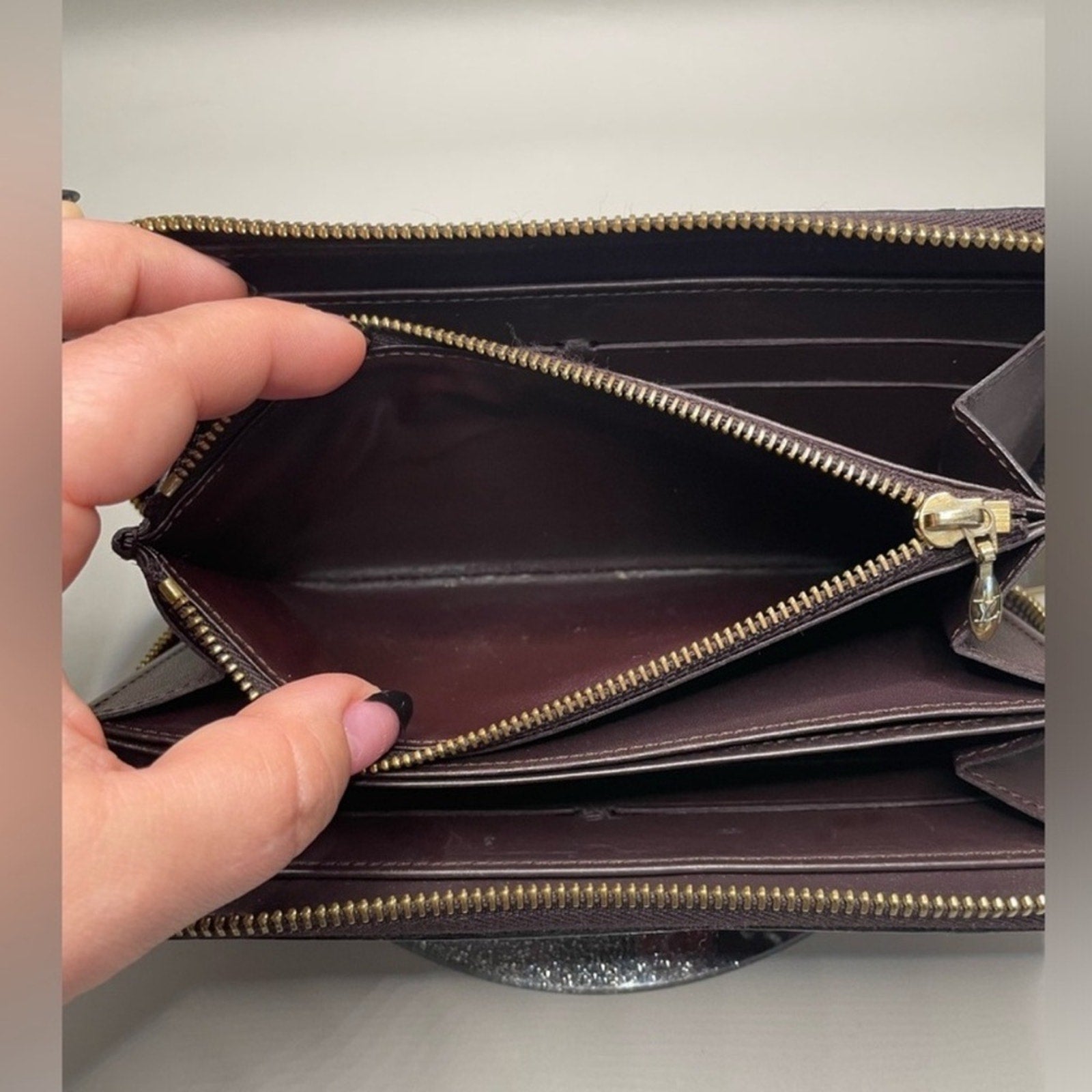 Louis Vuitton Red and Black Wallet