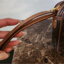 Vintage Dark Brown Leather Celine UNISEX Macadam Clutch bag