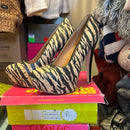 Zebra Print Platform Heels