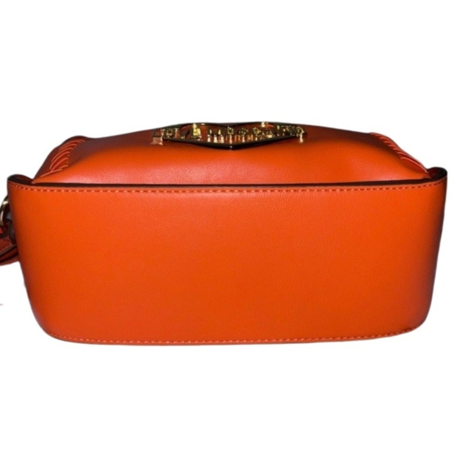 Love Moschino Orange Leather Crossbody Bag