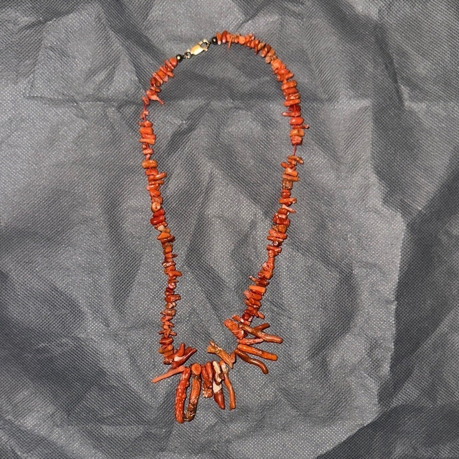 Elegant orange Coral Necklace