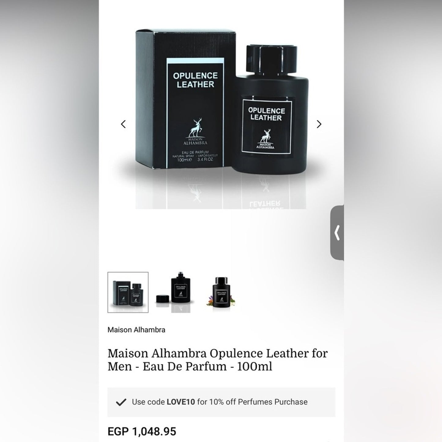 Maison Alhambra Opulence Leather Eau de Parfum
