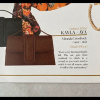 Black Kayla + Ava Cross body or clutch